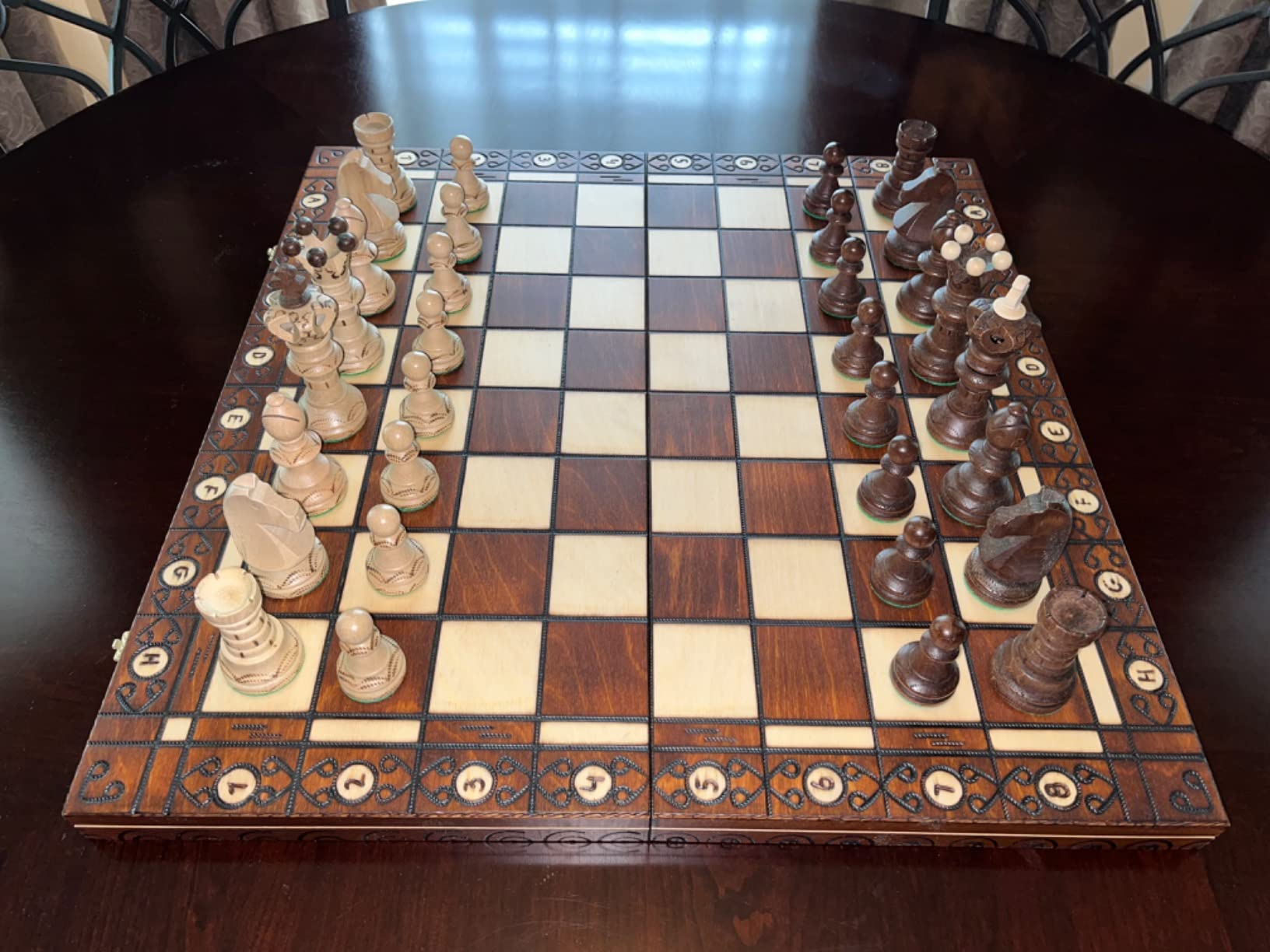 Beautiful Handcrafted Wooden Chess Set with Wooden Board and Handcrafted Chess Pieces - 1-2 Players, Gift idea Products (21