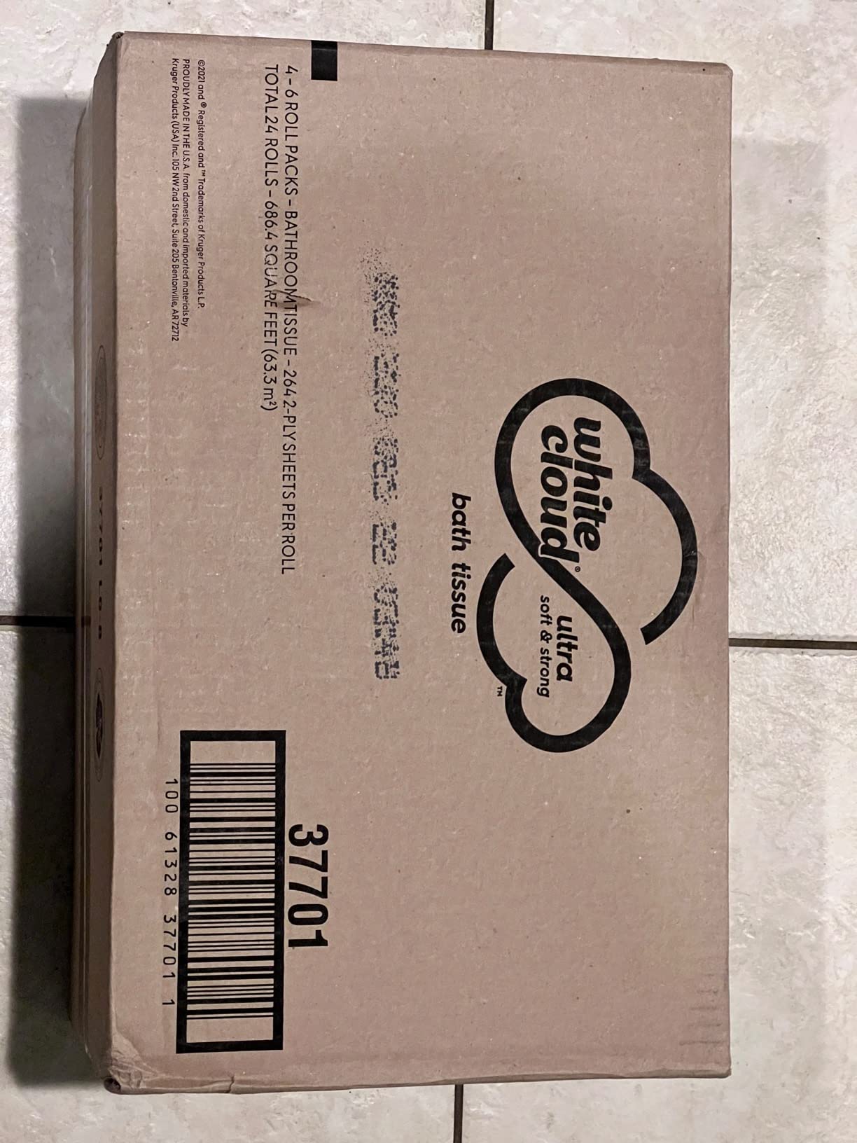 White Cloud Ultra Soft and Strong Bath Tissue, 4 Packs of 6 Mega Rolls | 96 Regular Roll Equivalent, 2-Ply Cushioned Toilet Paper, Hypoallergenic, Dermatologist Tested, FSC Certified, Made in USA customer photo 2