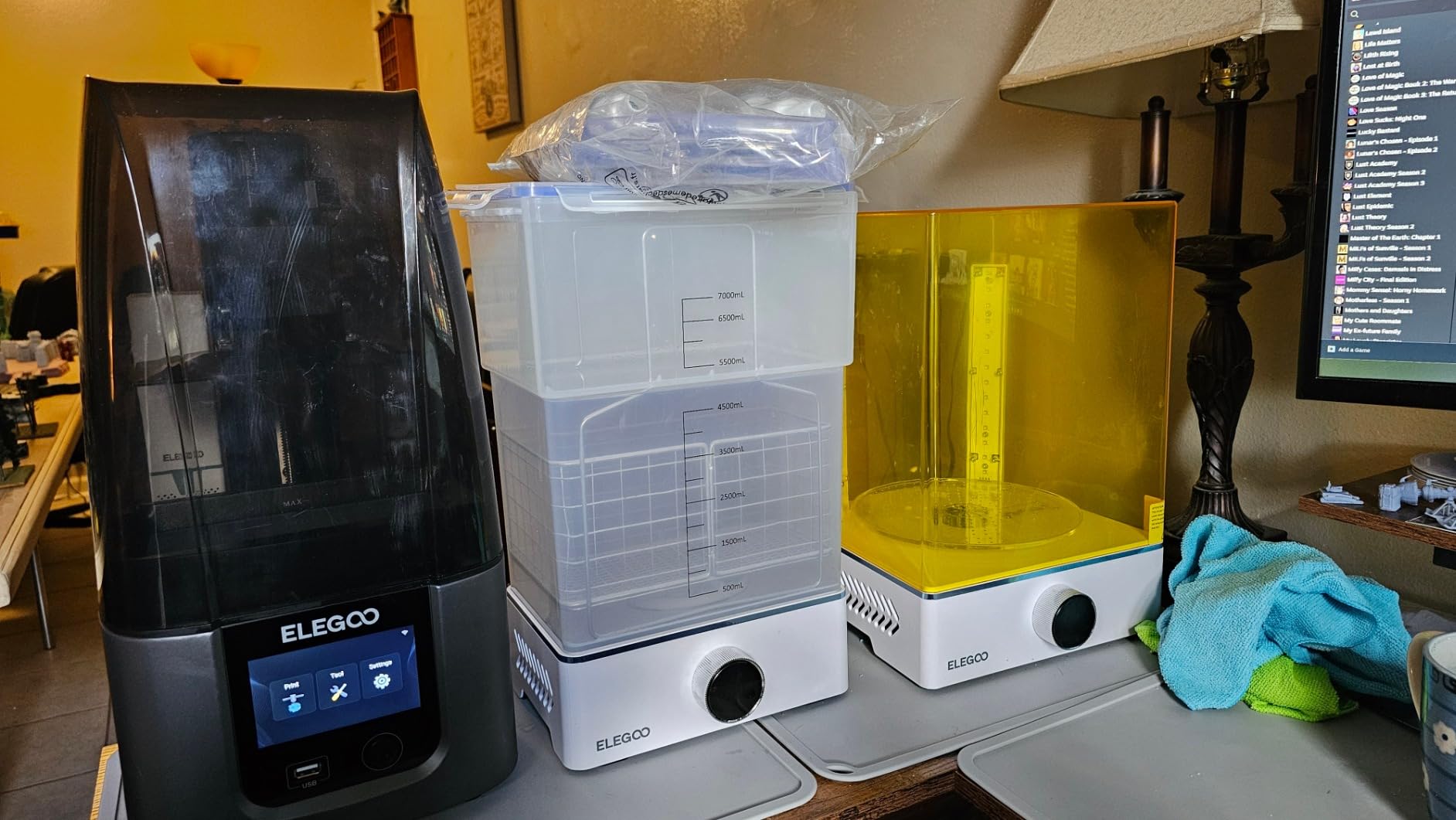 ELEGOO Mercury XS Bundle, Wash and Cure Machine for Large Resin 3D Printed Models, Compatible with Saturn and Mars LCD 3D Printers, with a Handheld UV Lamp customer photo 2