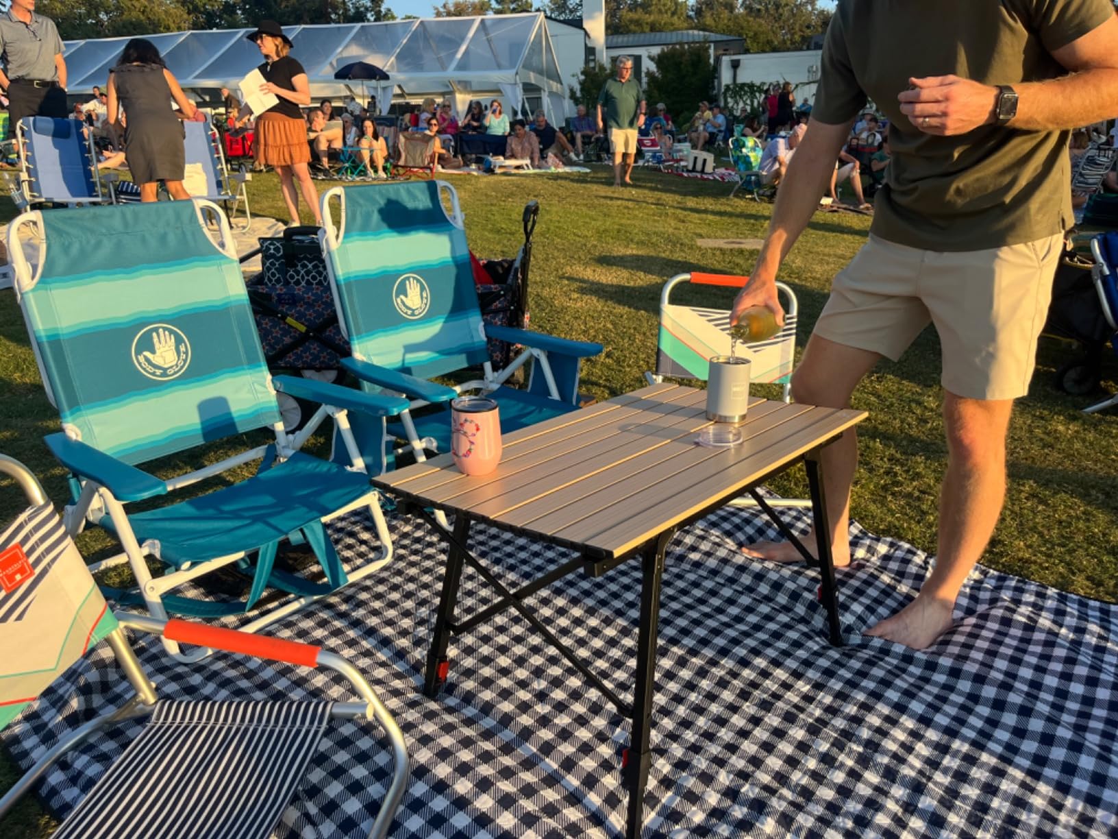VILLEY Portable Camping Table with Adjustable Legs, Aluminum Folding Table | 100 LBS Capacity, Portable & Lightweight Aluminum Table for Camping, Outdoor Cooking & Tailgating customer photo 1