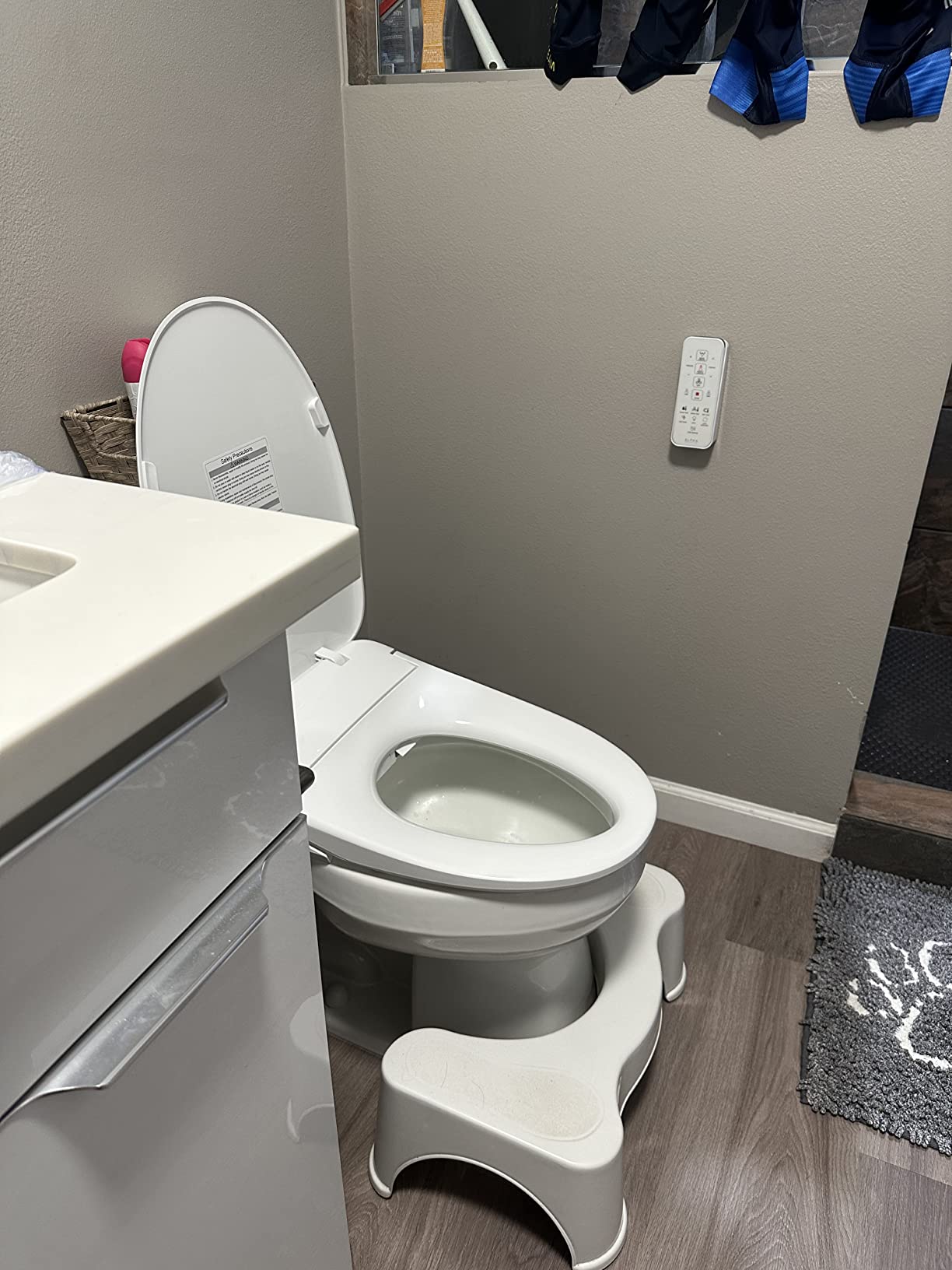 ALPHA BIDET UX Pearl Bidet Toilet Seat in Elongated White | Ultra Low Profile | Endless Warm Water | Arced Stainless Steel Nozzle | LED Nightlight | Dryer | Deodorizer | 3 Year Warranty customer photo 2