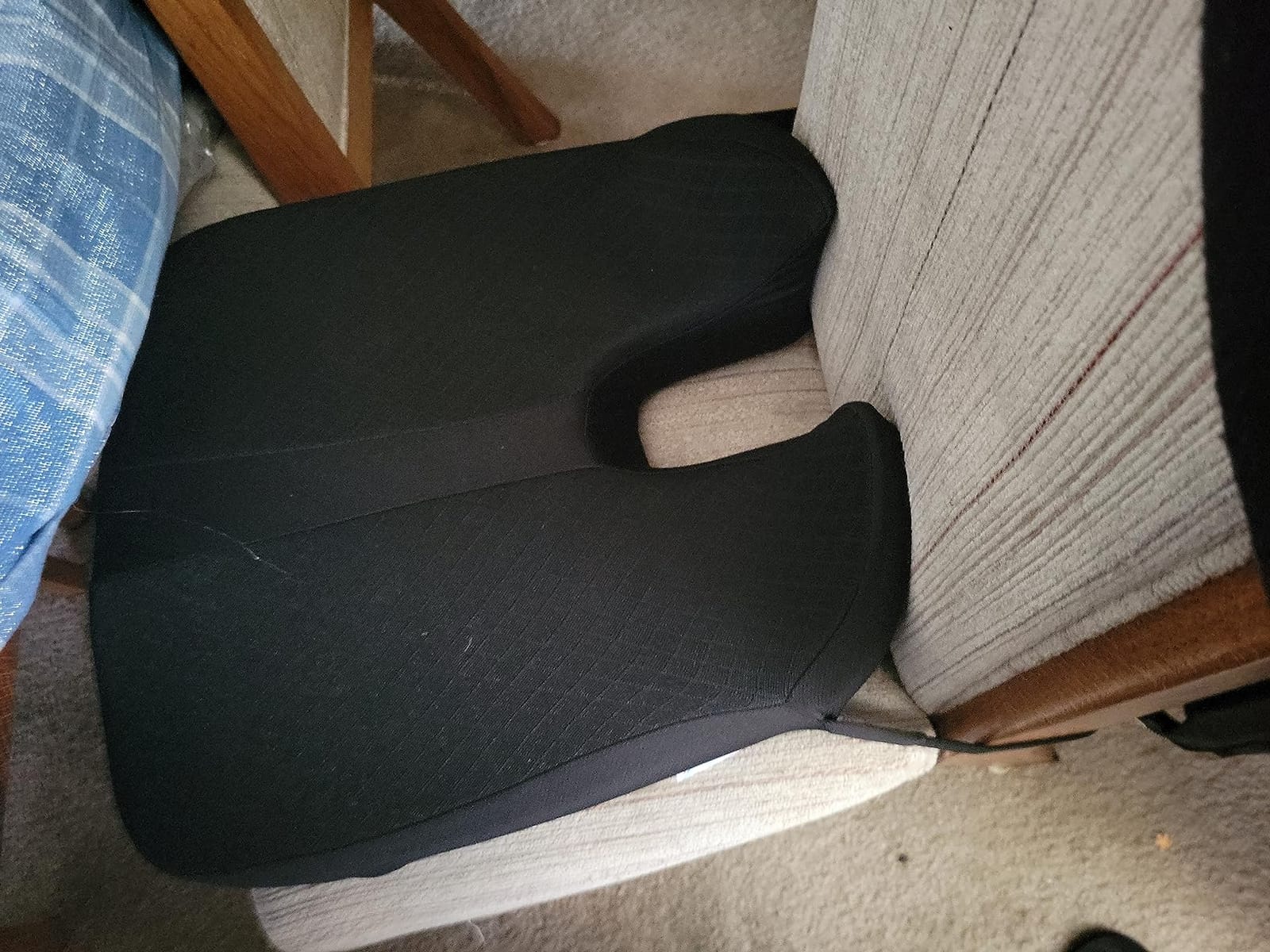 anzhixiu Elevated Car Seat Cushion for Improved View- Black | Heightening Car seat cushion supports spine and reduces lower back pressure customer photo 1