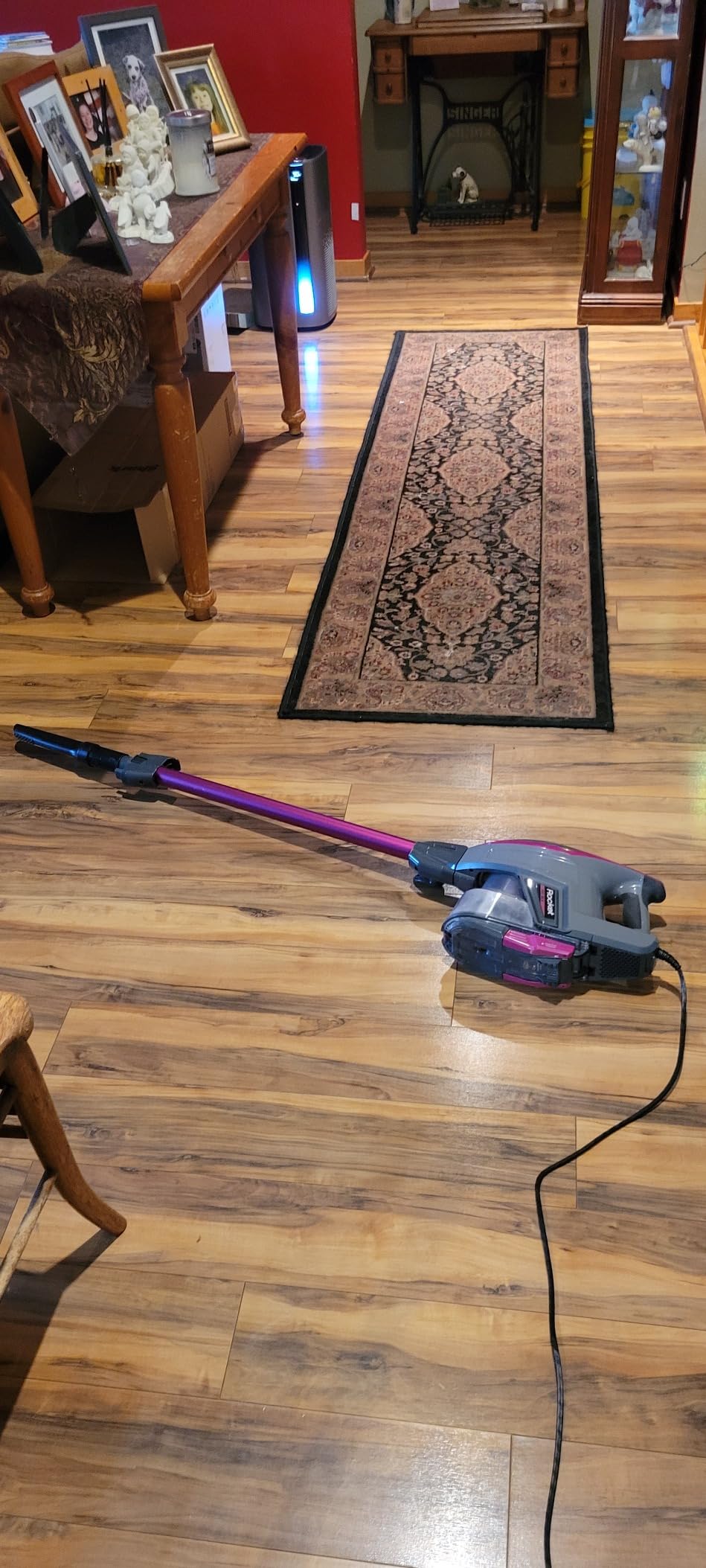 Shark Rocket Pro DLX Corded Stick Vacuum, XL Cup, Handheld, Fuchsia, HV371 | Deep Carpet Cleaning, Pet Hair Pickup, LED Headlights, Swivel Steering, Low-Profile Reach, Crevice and Upholstery Tools customer photo 2