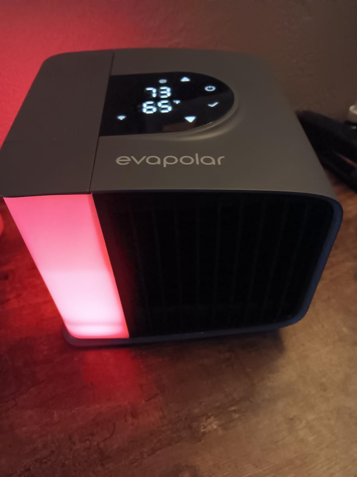 Evapolar evaSMART Cooling Fan for Desk and Camping - Portable Air Conditioners - Small Ice Fan for Tent - Mini Swamp Cooler - Evaporative Air Cooler, Grey customer photo 1