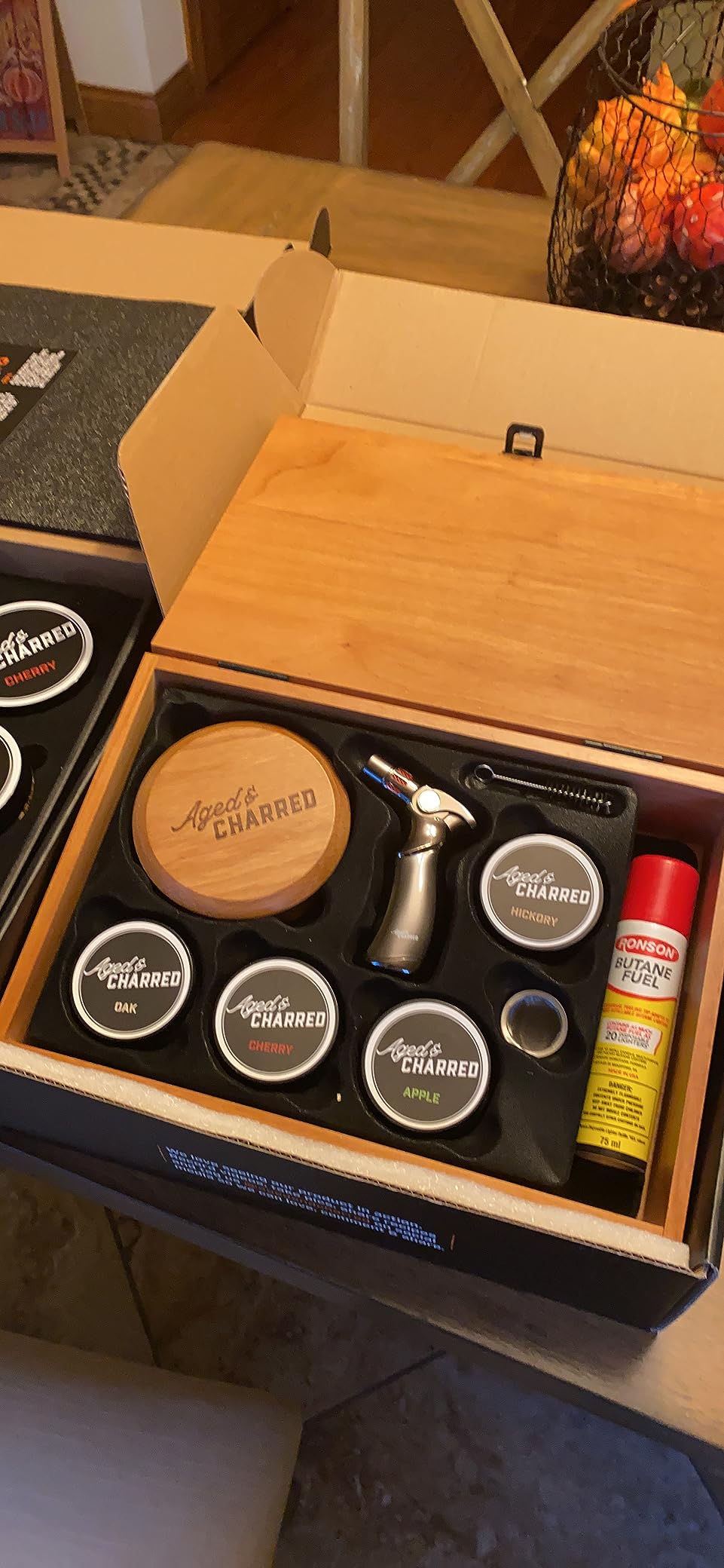 Whiskey Cocktail Smoker Kit with Torch, Old Fashioned Syrup & 8 Wood Chips | Premium USA Oak Smoker - Old Fashioned Smoker Kit - Bourbon Gifts for Men (with Butane) customer photo 1