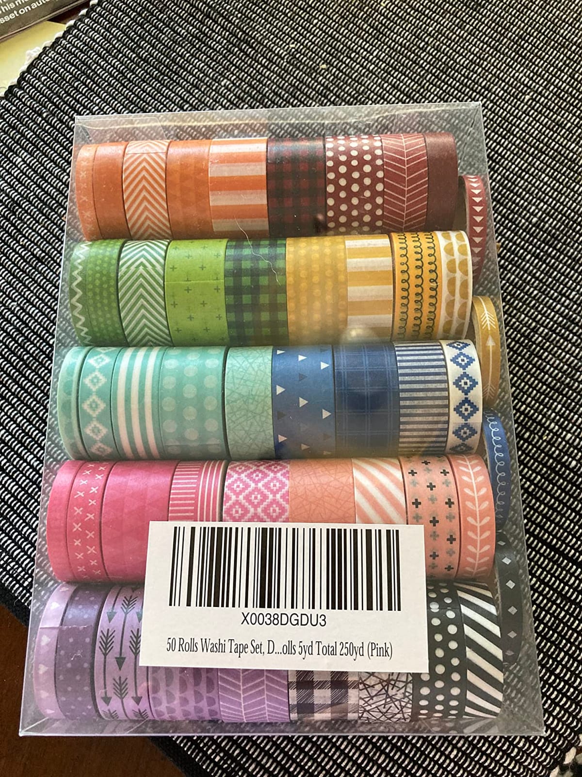 KEVIN&SASA CRAFTS 50 Rolls Washi Tape Set | Decorative Adhesive Tape, For Scrapbook, Arts & Crafts, Journals, and Planners, Each Roll 5yd, Total 250yd customer photo 2