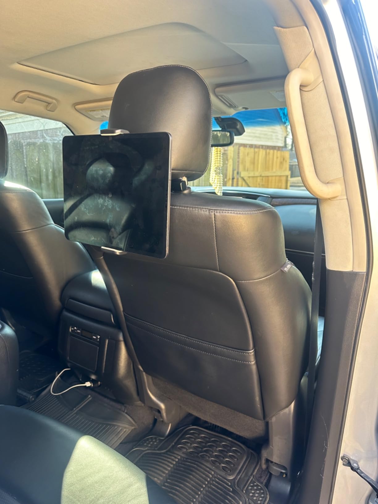 Lamicall Car Tablet Mount, Headrest Tablet Holder - Car Back Seat Travel Stand for Kids, Compatible with iPad Pro Air Mini, Galaxy Tab, Fire HD, 4.7-13