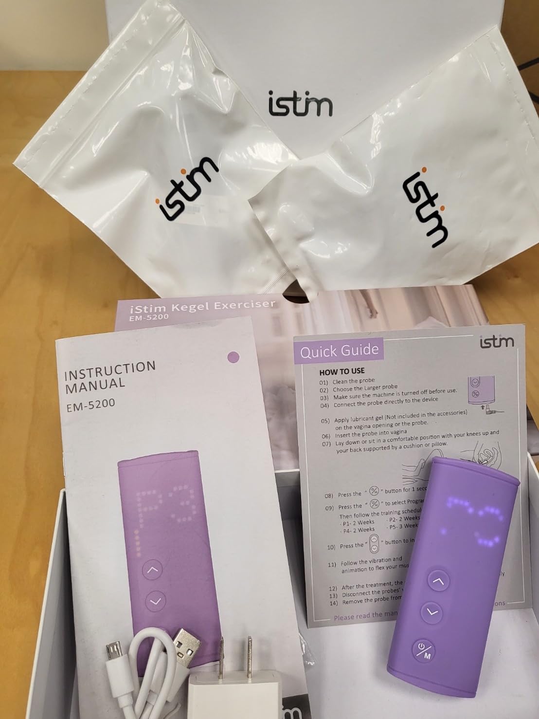 iStim Pelvic Floor Exercises Device - EM-5200 Kegel Trainer for Incontinence Relief, Muscle Massager (EMS) for Bladder Control and Pelvic Physical Therapy customer photo 1
