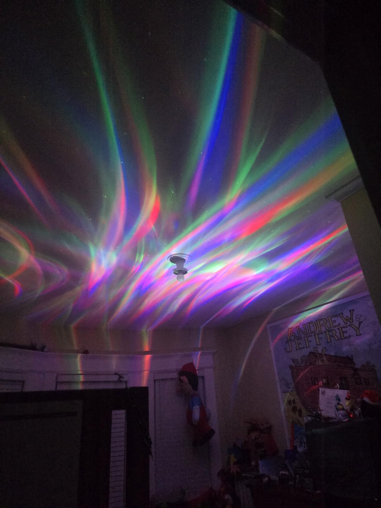 Northern Galaxy Light Aurora Projector with 33 Light Effects, Night Lights LED Star Projector for Bedroom Nebula Lamp, Remote Control, White Noises, Bluetooth Speaker customer photo 2