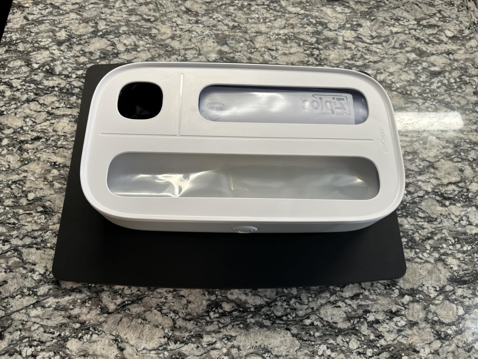 YouCopia StoraBag Drawer Food Bags Dispenser, 4-Slot, Plastic Sandwich Bag Organizer for Kitchen Storage, White customer photo 1