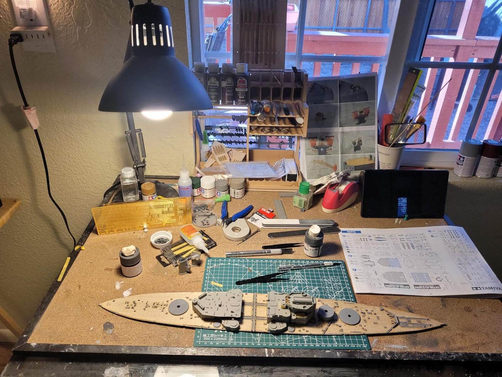 Wooden Model Kit Organizer Rack with MDF Material, Paint Rack, Screwdriver/Brush Holder, For Tamiya Paints and Tools, GK1 customer photo 1