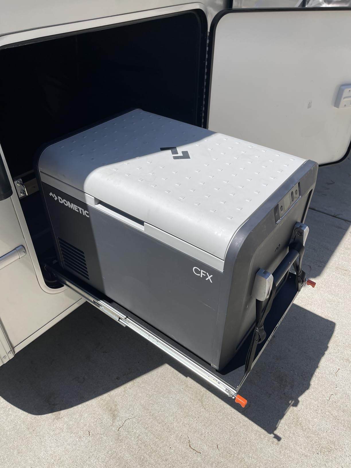 ALL-TOP Fridge Slide (Inner 29.3 x 18.7in) Vehicle Refrigerator Freezer Slider with 4 Buckle Straps, Universal Fit, Max 287 LBS, 3rd Gen customer photo 2