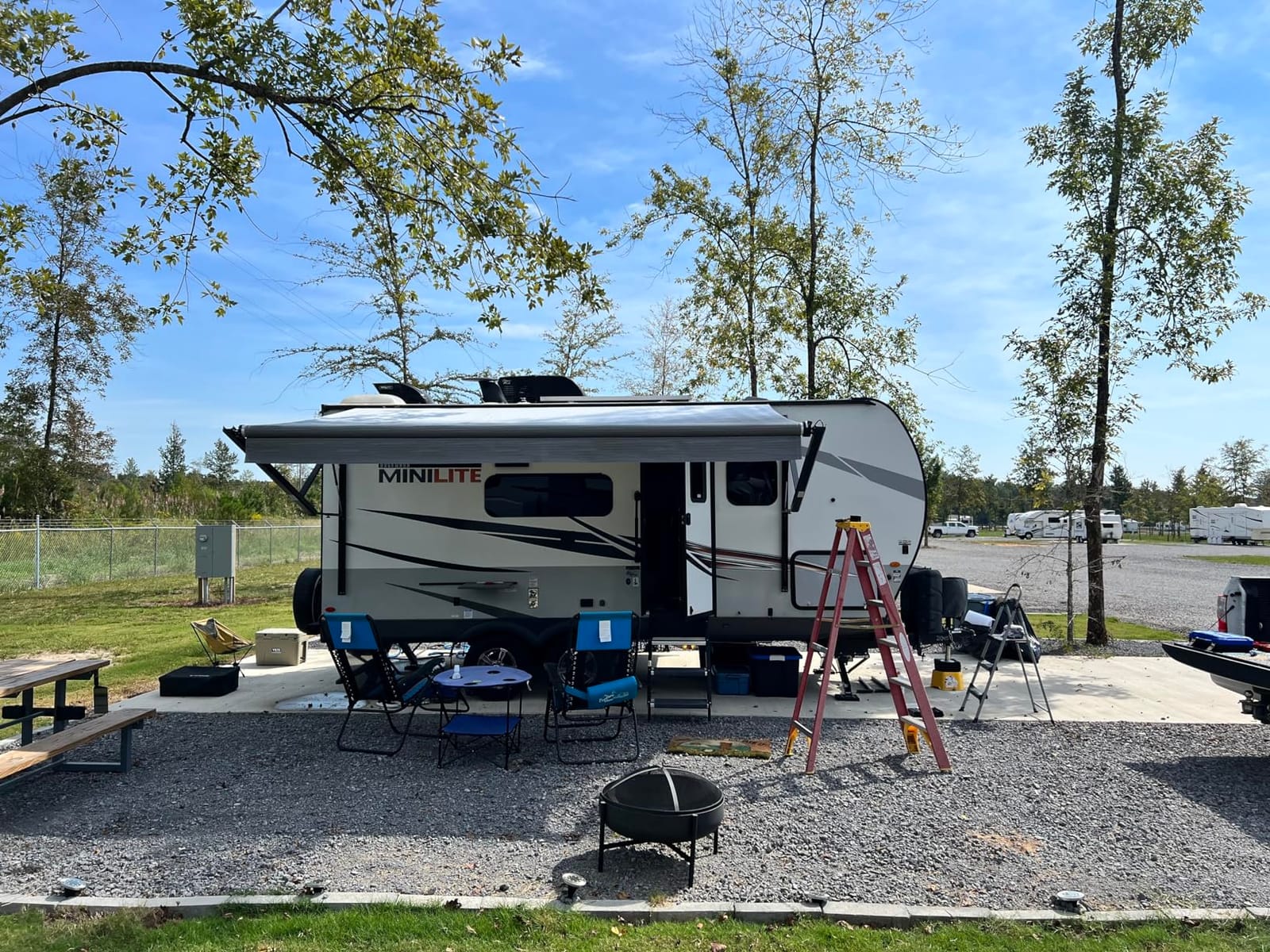 Awnlux Black Motorized Modular Retractable RV Awning Full Set Assemblies for RV, 5th Wheel, Travel Trailers, Toy Haulers, and Motorhome - RV Trailer Awning for Home or Camper - 10x8 Ft - Black Fade customer photo 1