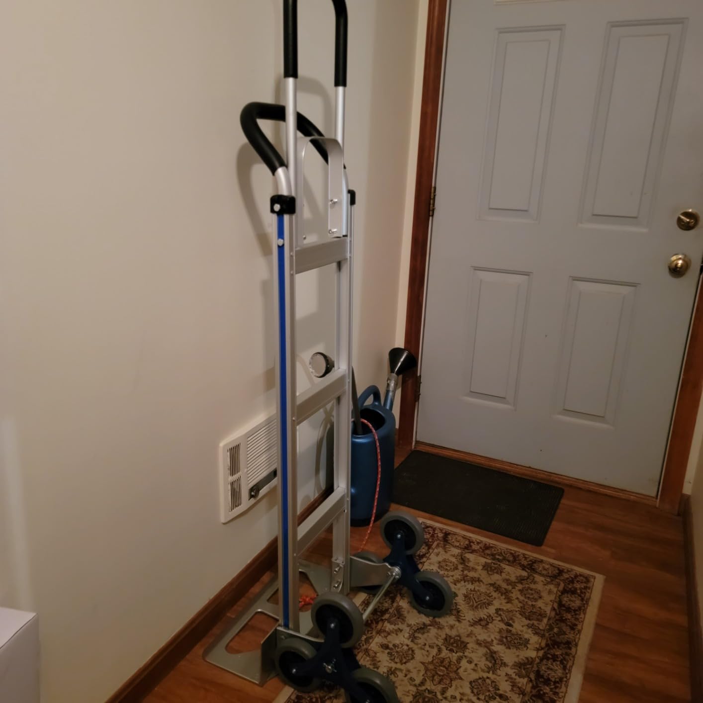 TOPDEEP 2 in 1 Aluminum Hand Truck 650 lb Capacity, Heavy Duty Stair Climbing Cart with 6 Wheels, Convertible Hand Truck and Dolly with Loop Handle customer photo 2