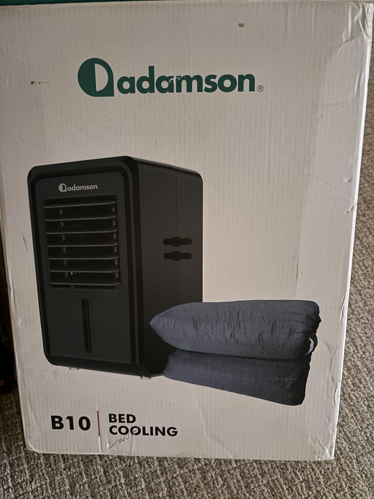 B10 Bed Cooling System Twin - Cooling Mattress Pad for Hot Sleepers | Beat night sweats without breaking the bank - 100% cotton cooling mattress topper, cools 7-12F, 4 speeds & remote. customer photo 1