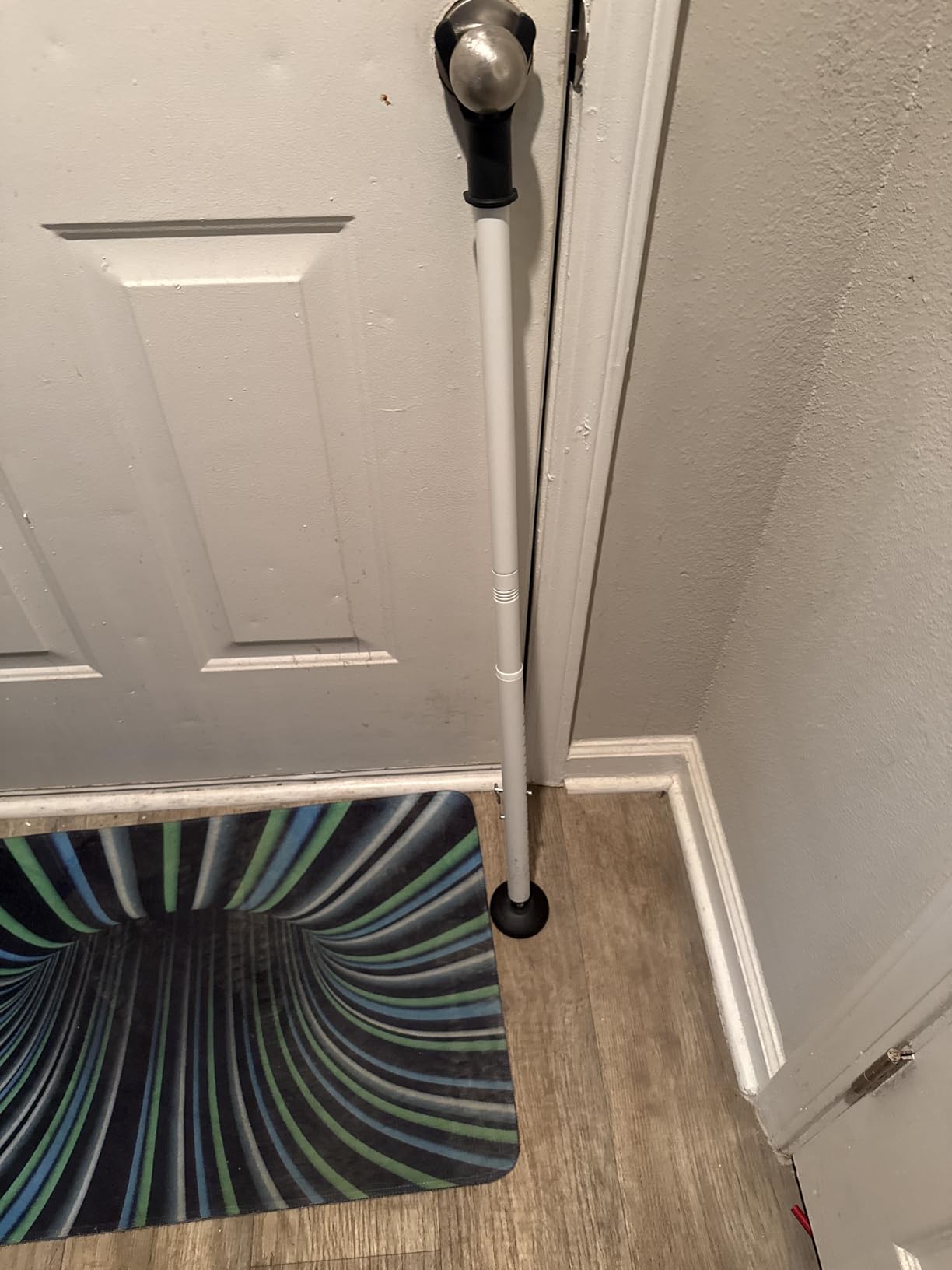 Door Stoppers Security Bar 2 Pack, Patio Sliding Door Lock Bar, 20-51 inch | Heavy Duty Metal Door Stop for Front Door, Apartment Security, Portable Door Jammer for Travel Hotel Dorm customer photo 2