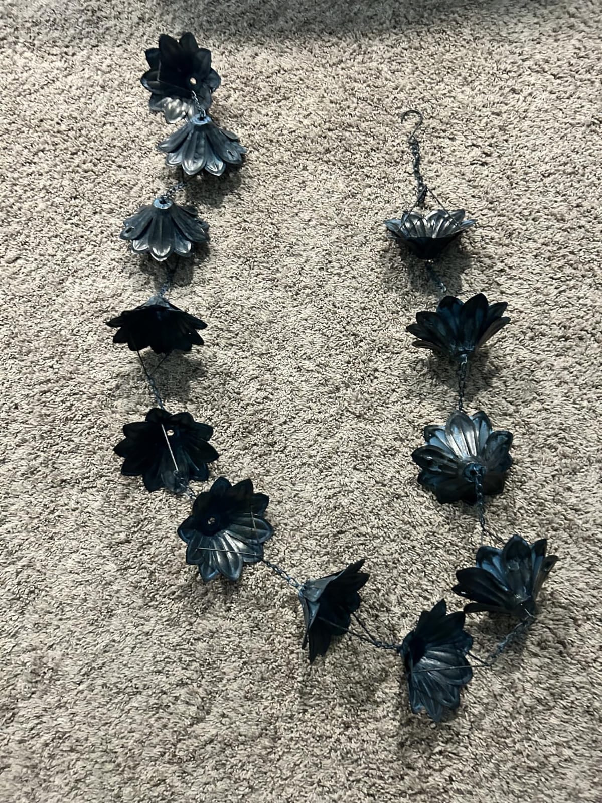 8.5FT Hummingbird Lotus Rain Chain for Gutters, Metal Rain Chain | 12 Cups, Adjustable Rain Catcher Chain with Bell for Eaves Drainage, Replacement for Downspout customer photo 1