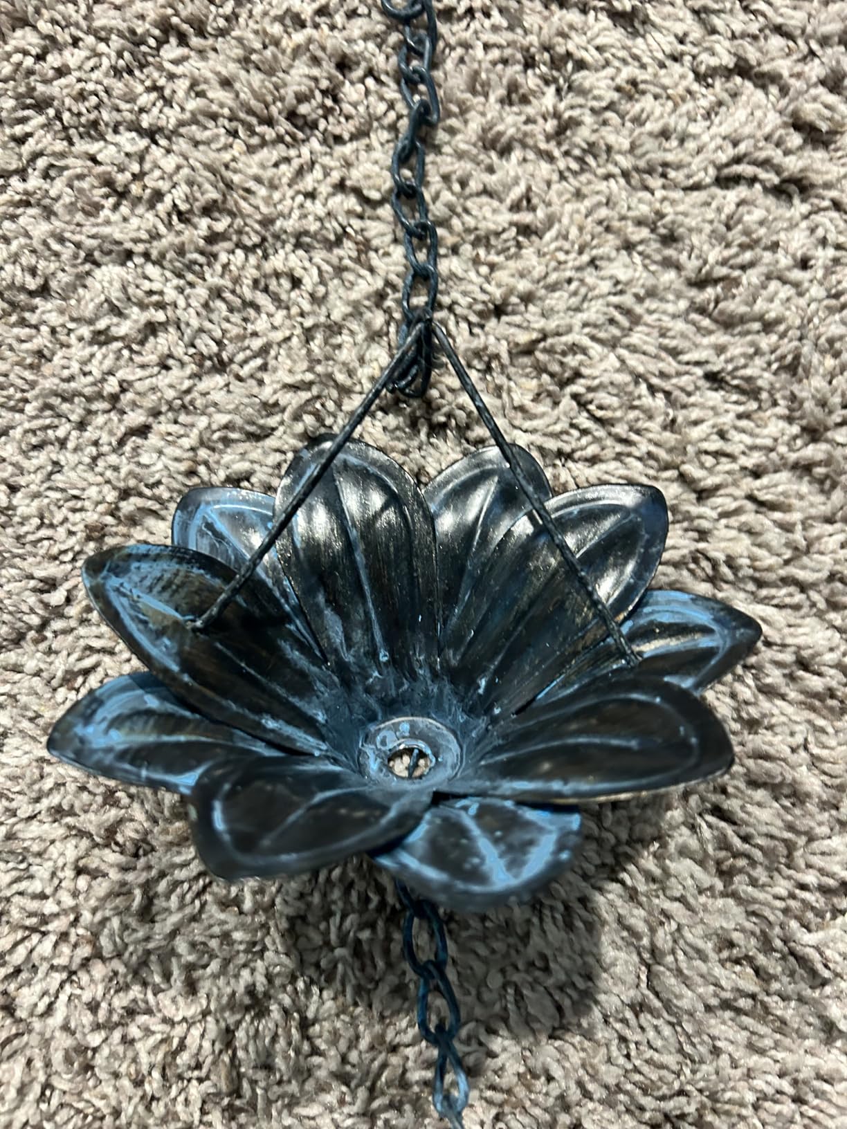 8.5FT Hummingbird Lotus Rain Chain for Gutters, Metal Rain Chain | 12 Cups, Adjustable Rain Catcher Chain with Bell for Eaves Drainage, Replacement for Downspout customer photo 2