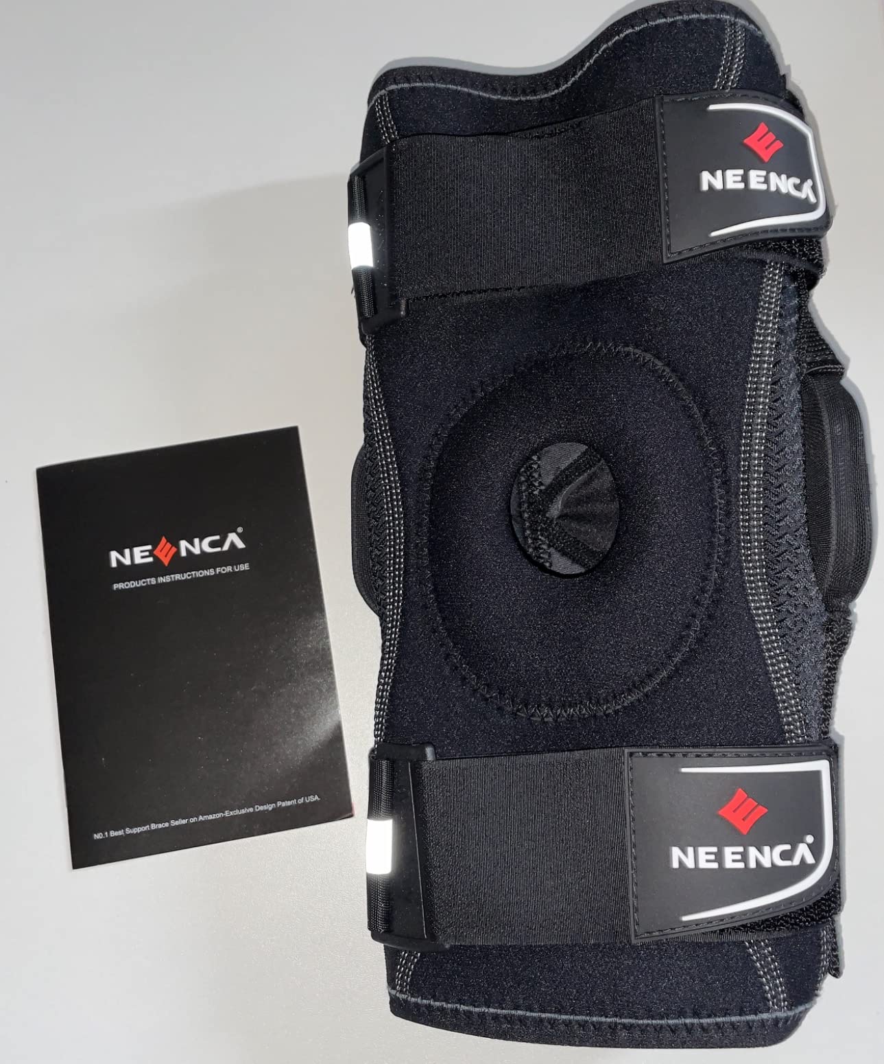 NEENCA Professional Knee Brace for Knee Pain, Adjustable Hinged Knee Support with Removable Side Stabilizers, Strong Stability for Joint Pain Relief, Arthritis, Meniscus Tear, ACL, PCL, Runner, Sports customer photo 2