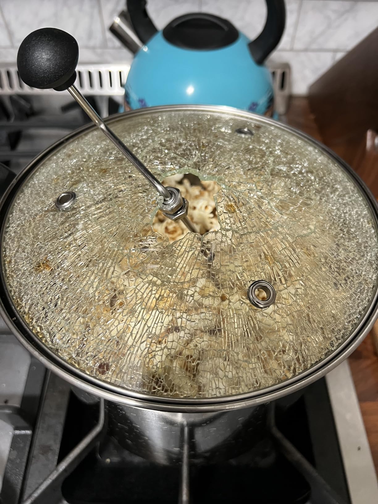 Lehman's Manual Stovetop Popcorn Popper, Stainless Steel Popcorn Maker with Stirring Rod, No Measuring Needed, Doubles as Cooking Pot customer photo 2