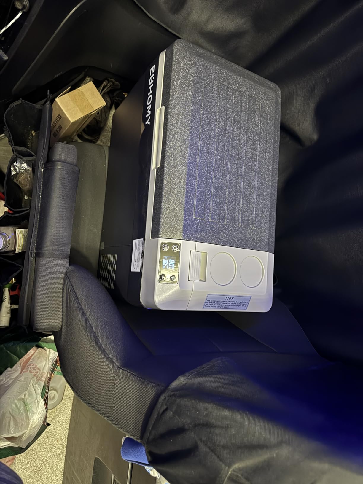 EUHOMY 32QT 12 Volt Refrigerator, Electric Cooler, Usable Battery, -4℉~68℉ customer photo 2