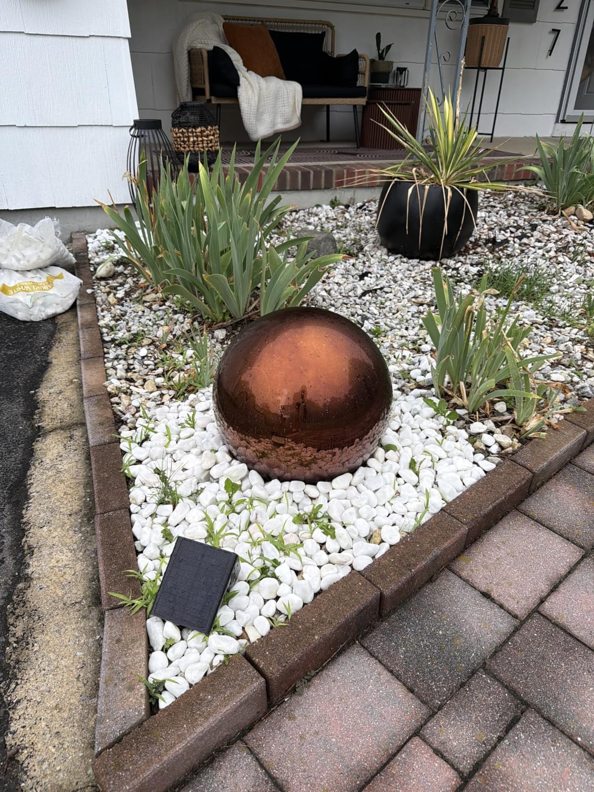 Lulu Decor, Size 16 Silver Stainless Steel Gazing Mirror Ball, Smooth Reflective Shiny Garden Decoration Globe customer photo 2