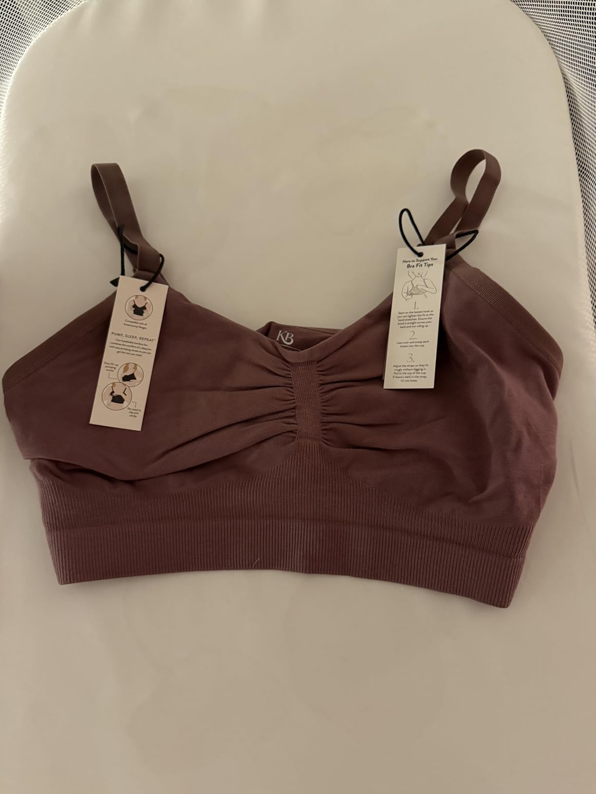 Kindred Bravely Sublime Hands Free Pumping Lounge & Sleep Bra, Nursing Bra | Adjustable straps, wire free & unpadded design. Compatible with all standard and wearable breast pumps customer photo 1