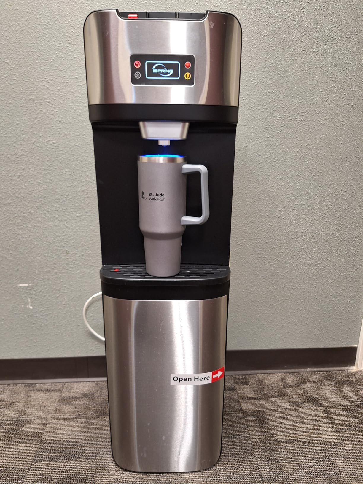 iSpring Bottleless Water Dispenser with Built-in 4-Stage Filtration, Hot/Cold/Room Temp, Self Cleaning, Stainless Steel, Model: DS4S customer photo 2