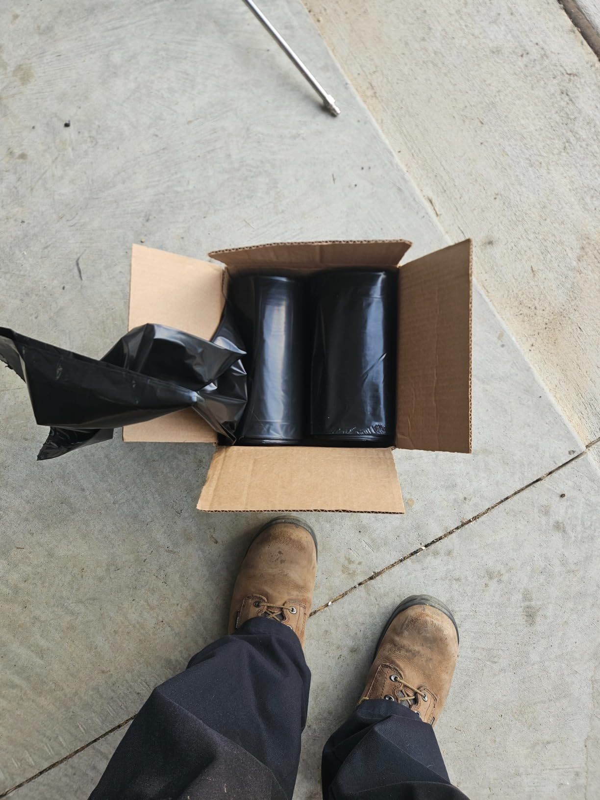 Reli. Contractor Garbage Bags 55 Gallon | Heavy Duty | 40 Trash Bags, Twist Ties, Black Contractor Trash Bags (36