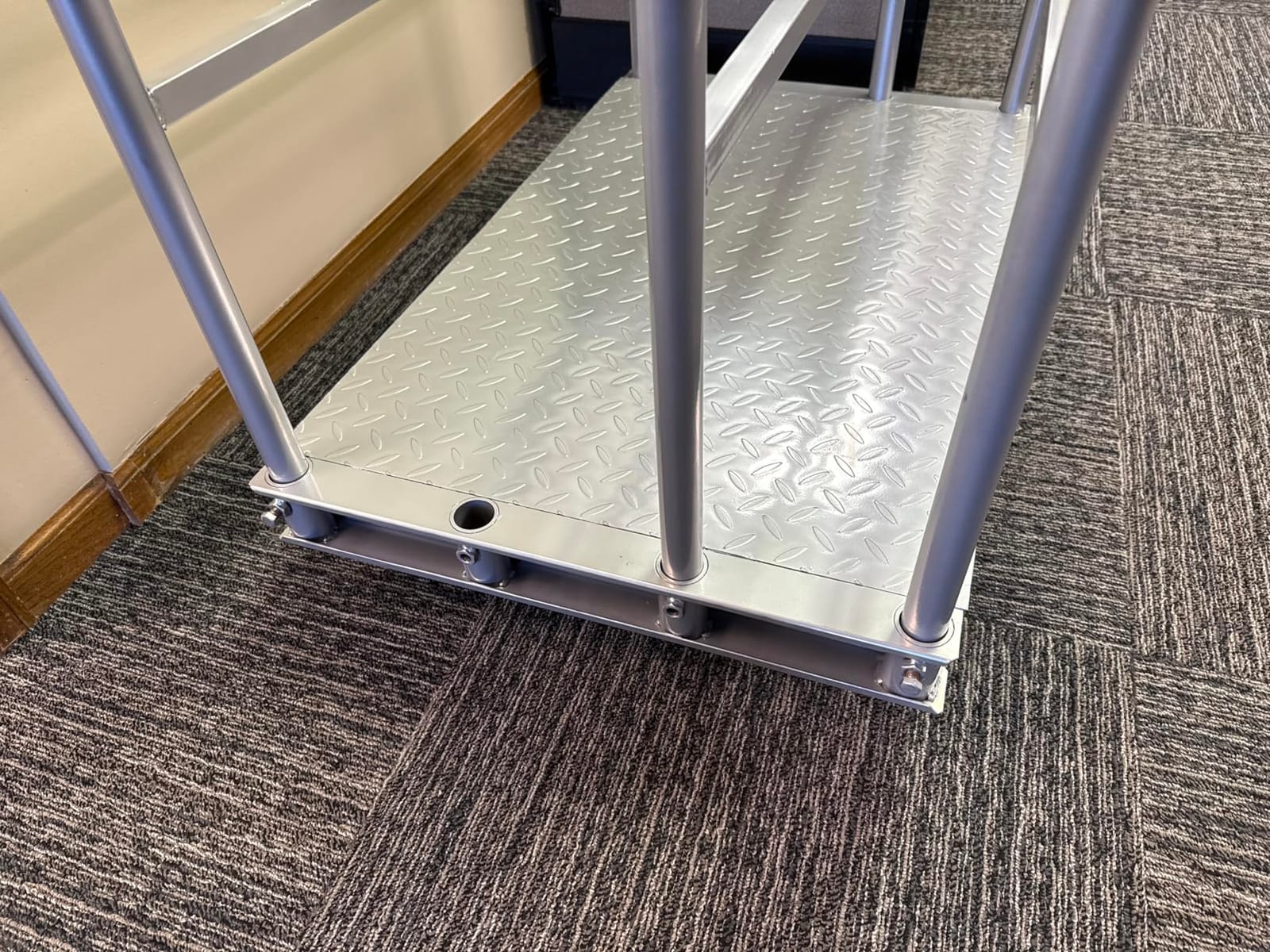 Steel Panel Truck Cart, Platform Truck, Heavy Duty Lumber Drywall Dolly, Flatbed with 2500 lbs Capacity and 4 Swivel Casters, 36x24inch Steel Board with 3 Side Handrails customer photo 2
