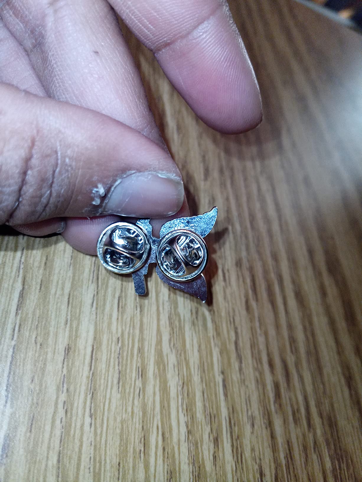 50 Pairs Metal Pin and Locking Pin Back for DIY Lapel Enamel Making | 8mm Length 4mm Width Blank Pins with Metal Lock Backings for Brooch Lapel Enamel Craft Making customer photo 1