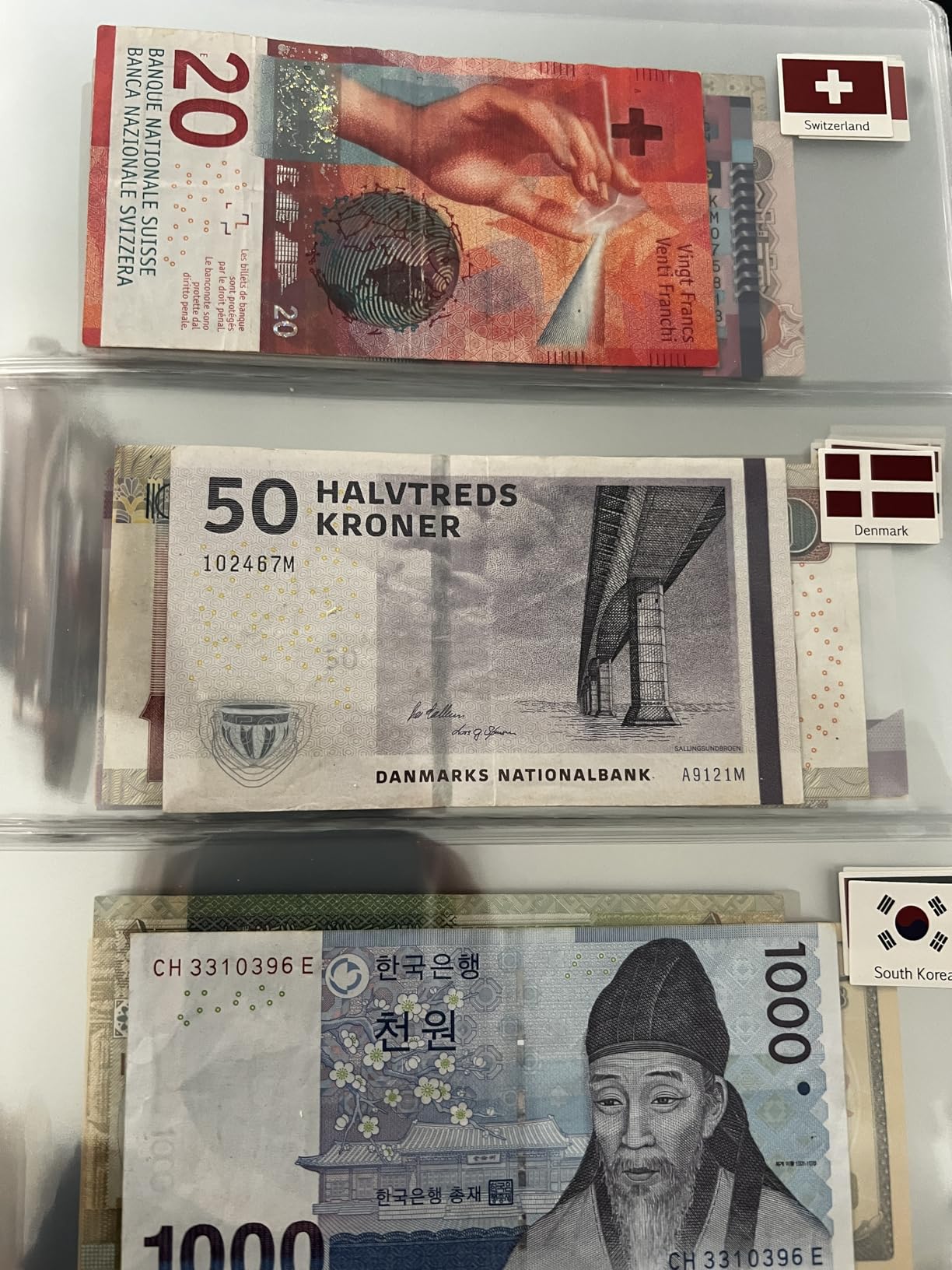 60 Pockets Currency Album Banknotes Holder | Uncle Paul Money Book Fit Banknotes Under 21x8.5cm PU Leather Cover & Acid-Free PVC Pages AN01BK customer photo 2