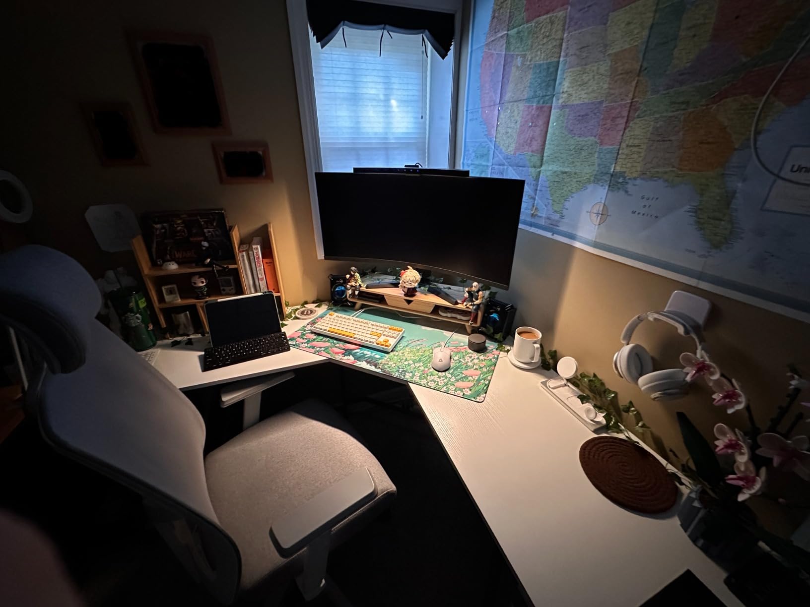ONWAY Curved Monitor Light Bar with Wireless Remote, Monitor Auto-Dimming and Camera Base, Applicable to All Screens. No Screen Glare, for Home Office customer photo 2