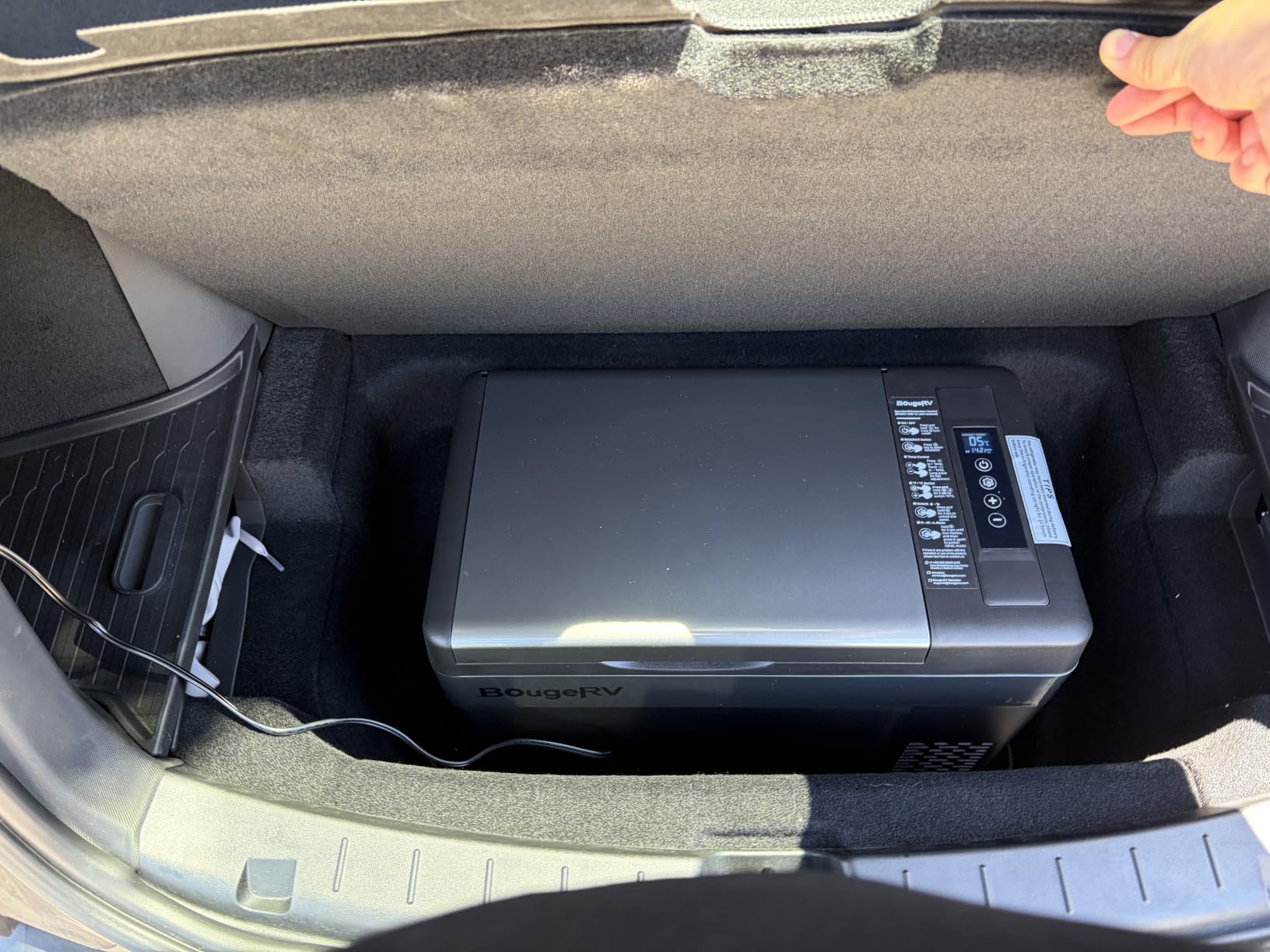 BougeRV 12v refrigerator 30 Quart, -8℉~50℉ Portable Freezer for Car, Black, 12/24V DC, 110V AC, Electric Cooler for Camping, Road Trip customer photo 2