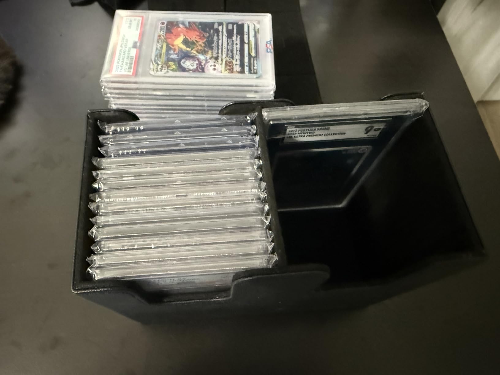 Titan Slab Box Single Row - Trading Card Storage Box for Sports and TCG Cards - Card Case Fits PSA, BGS, SGC and CSG Graded Card Slabs customer photo 2