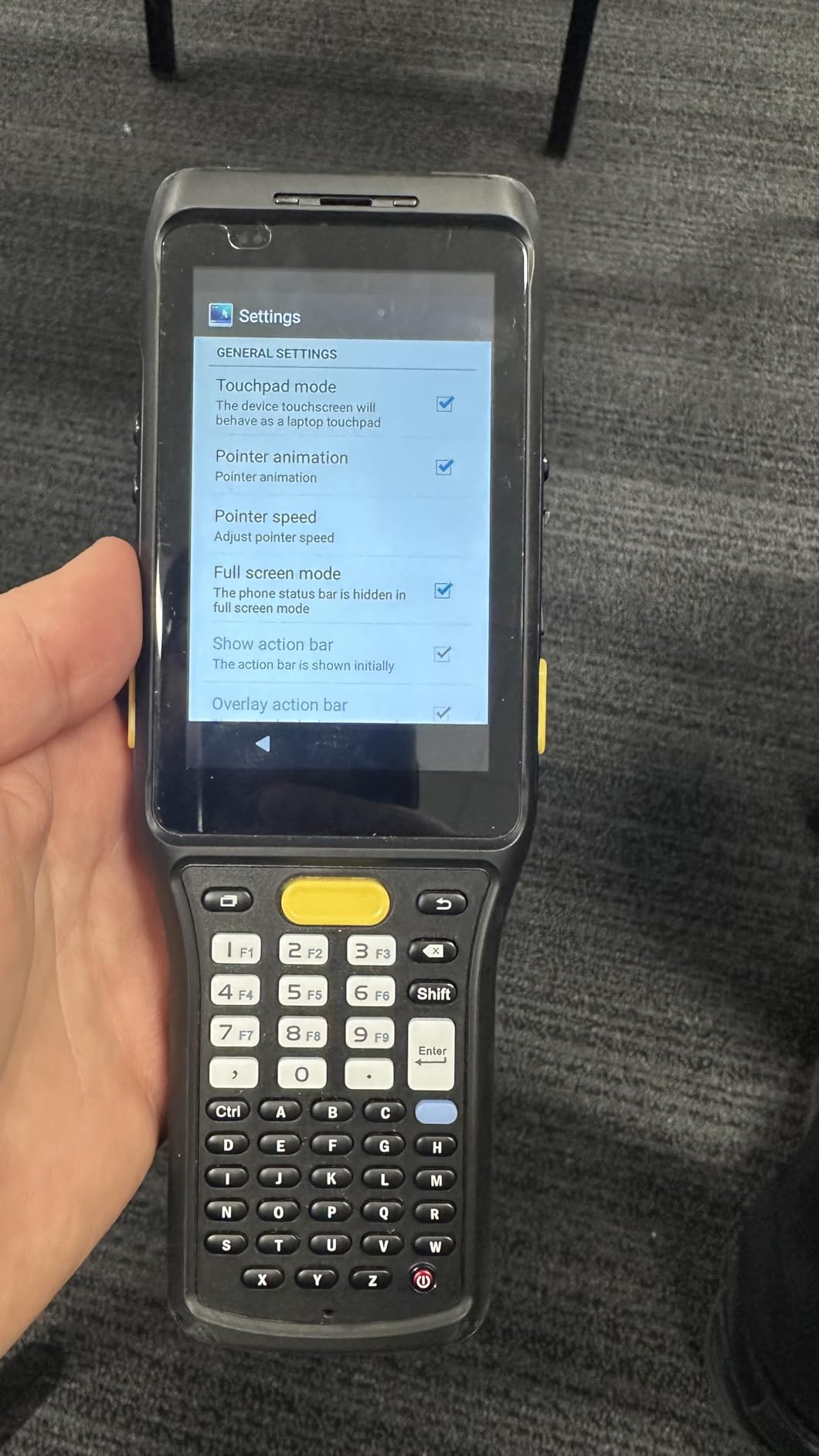 MUNBYN 088P 2025 New Long-Range Android Barcode Scanner, Android 13 PDA, Equip with Zebra 4850 Scanner, Long Distance Inventory Scanner with Pistol Grip, 1D 2D QR for Warehouse customer photo 1