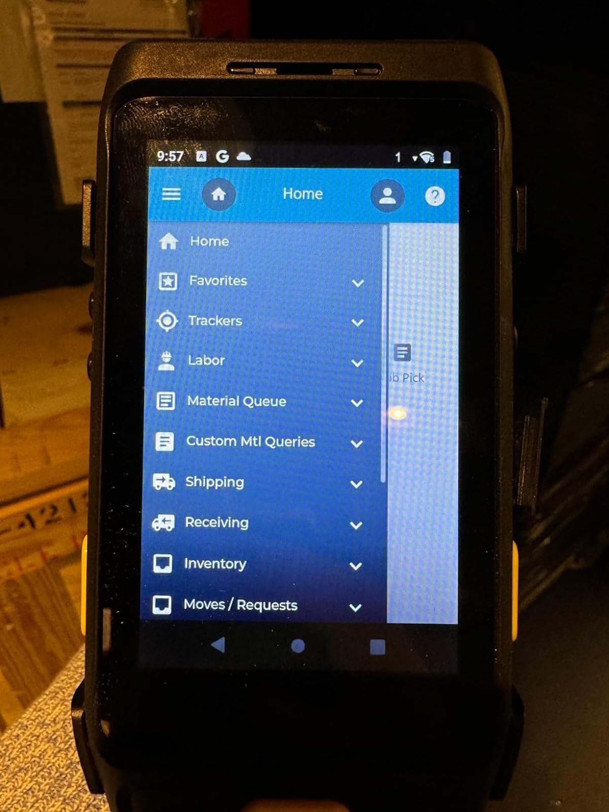 MUNBYN 088P 2025 New Long-Range Android Barcode Scanner, Android 13 PDA, Equip with Zebra 4850 Scanner, Long Distance Inventory Scanner with Pistol Grip, 1D 2D QR for Warehouse customer photo 2