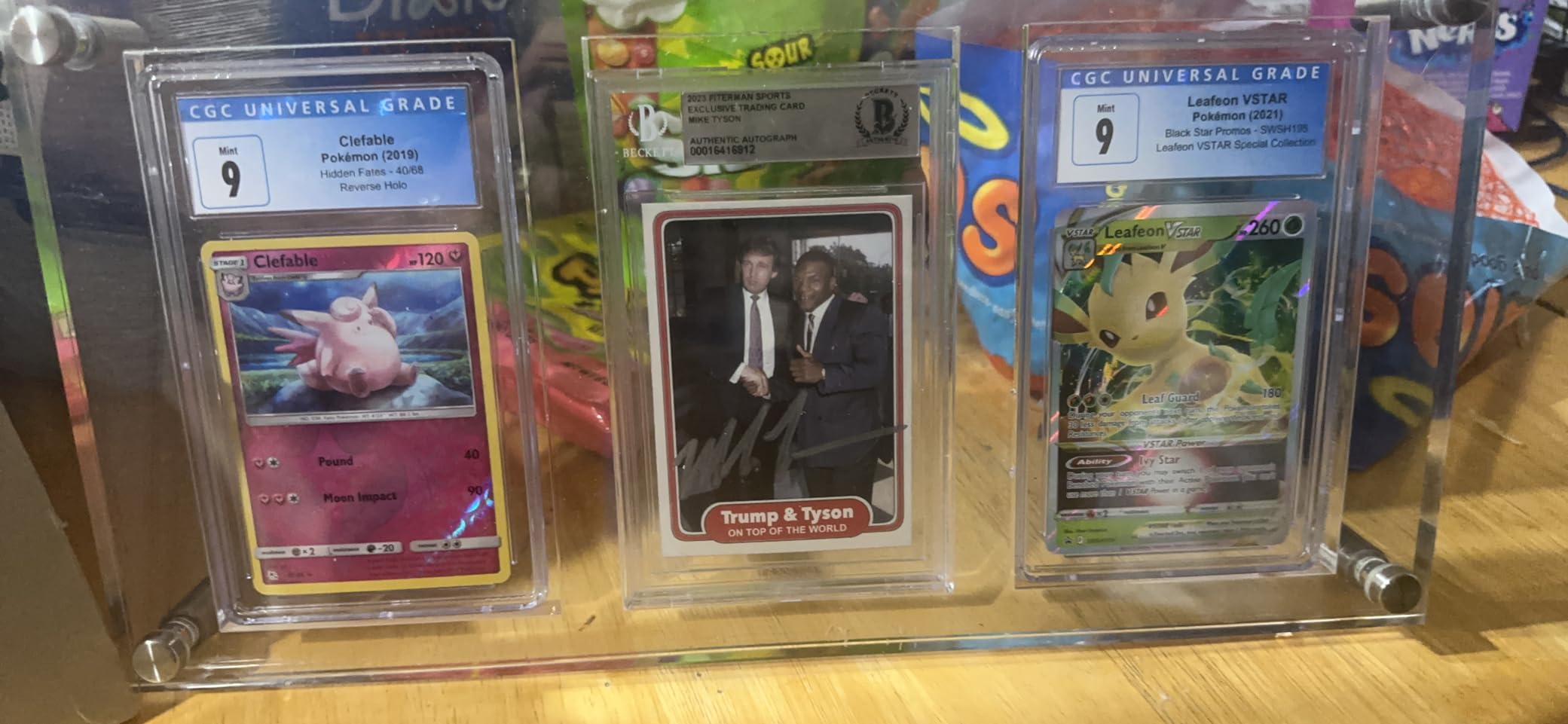 tutata Trading Card Frame PSA Trading Card Display Acrylic Frame for Wall - PSA Holder, Graded Sports Card Display - Clear customer photo 2