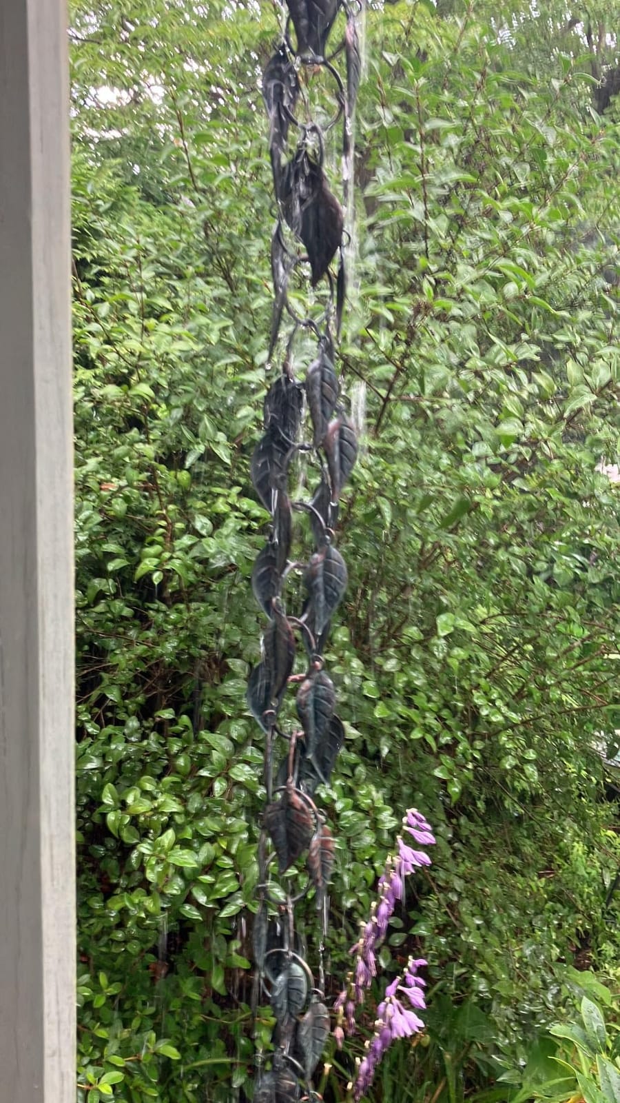 8.5FT Rain Chain, Hummingbird Rain Chains for Gutters, Antique Copper | Functional and Decorative Replacement Downspout Chain for Outside, Metal Garden Rainwater Diverter Catcher Chains customer photo 1