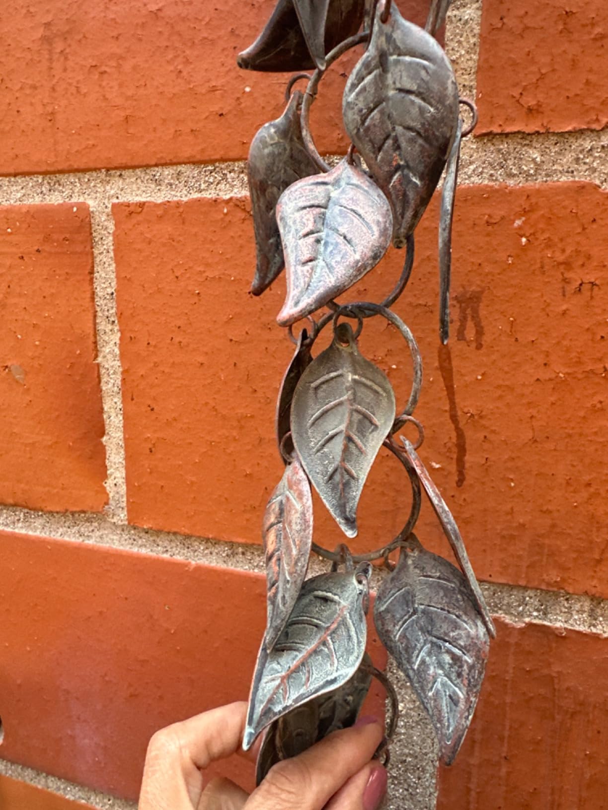8.5FT Rain Chain, Hummingbird Rain Chains for Gutters, Antique Copper | Functional and Decorative Replacement Downspout Chain for Outside, Metal Garden Rainwater Diverter Catcher Chains customer photo 2