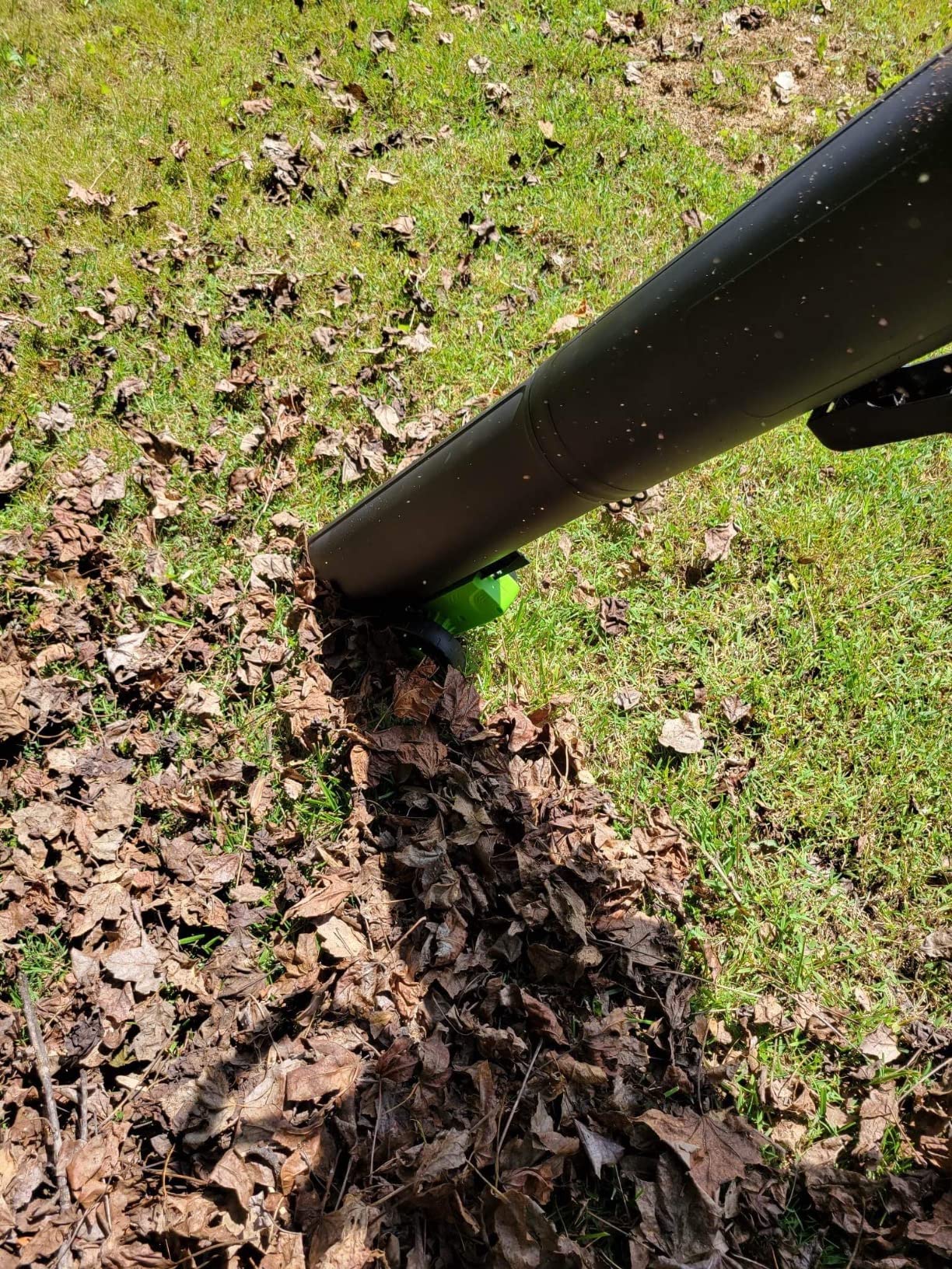 Greenworks 40V Leaf Blower / Vacuum, 505 CFM, 5.0 Ah Battery and Charger customer photo 1