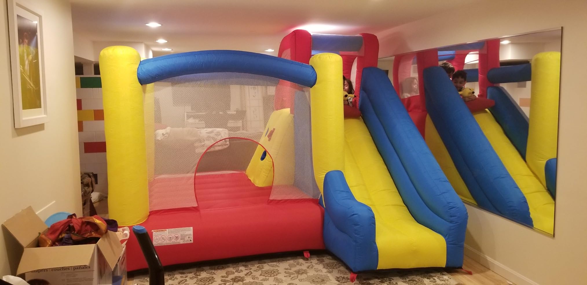 H2OGO! Slidetastic Kids Inflatable Bounce House with Slide & Blower | Indoor and Outdoor Bounce House for Kids Ages 3+, 2-Minute Inflation, Durable Material, Climbing Wall, Sturdy Slide customer photo 1