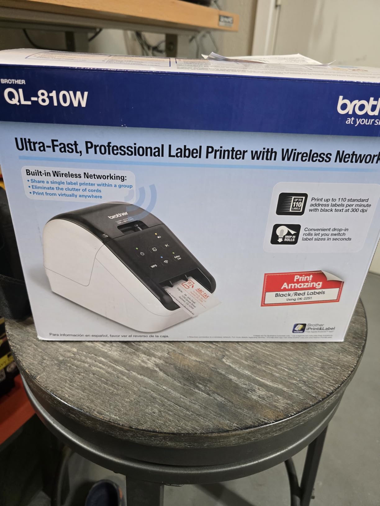 Brother QL-810Wc Professional Printer with USB and WiFi connectivity, Ultra-Fast up to 110 Labels per Minute customer photo 2