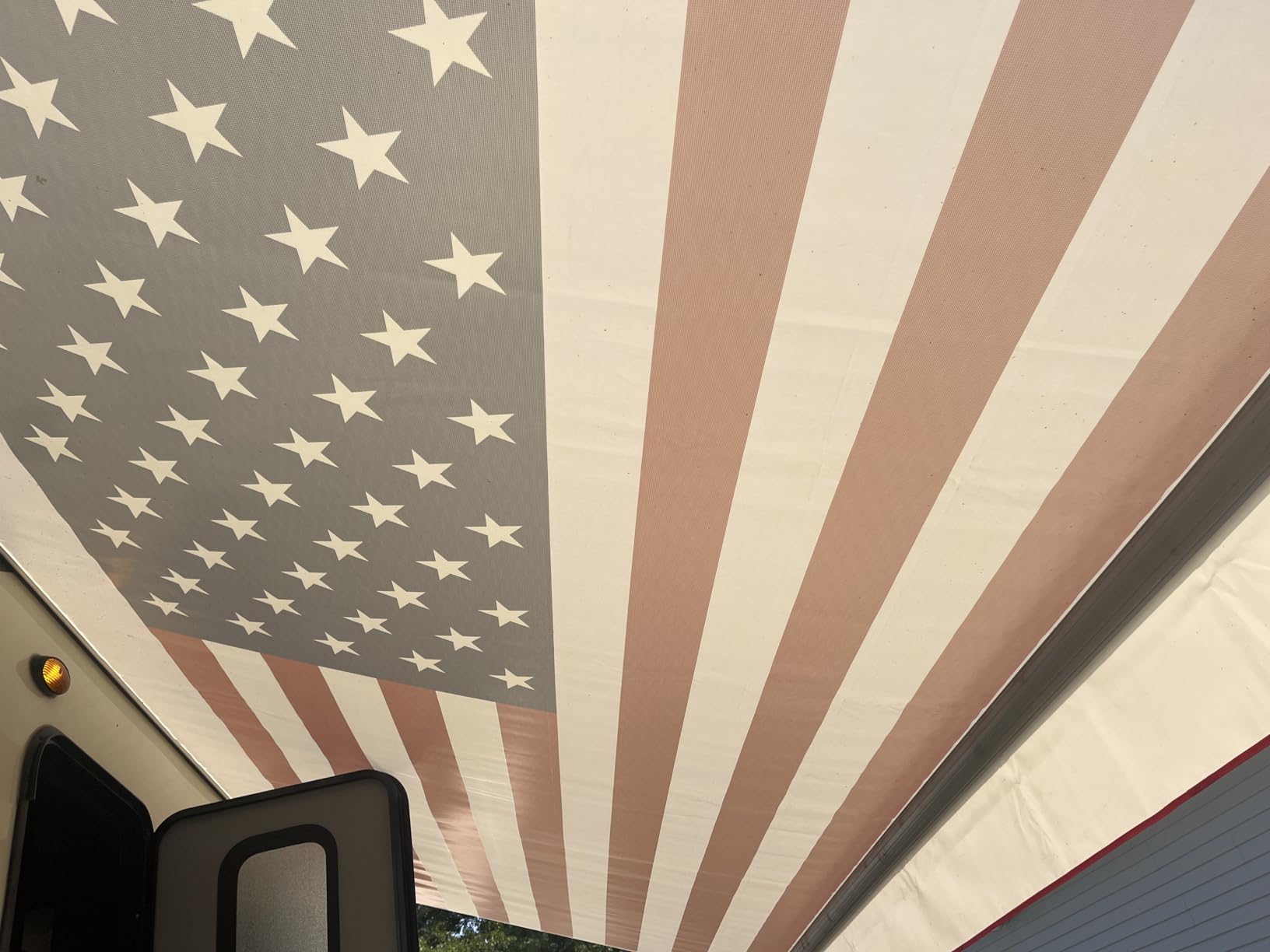 RV Awning Fabric Replacement for Motorhome Camper Trailer Canopy Fabric | Innovated 5 Layer Waterproof Vinyl, UV Protect, Rip Stop Seam, -28F Cold Resistant, Custom Look, Fit 16' Awning, Mountains customer photo 2