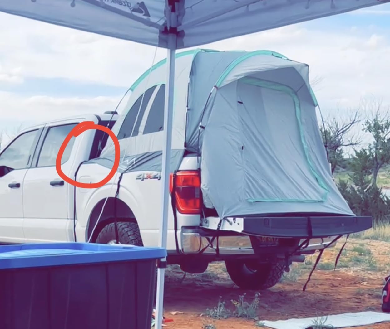 Truck Bed Tent for 5.5-6.5 Ft Bed, Waterproof PU2000mm Tent for Camping | PU2000mm Waterproof, Double Layer Design, 2-Person, for F150 Ram Silverado Tundra, Portable Overland Awning customer photo 2
