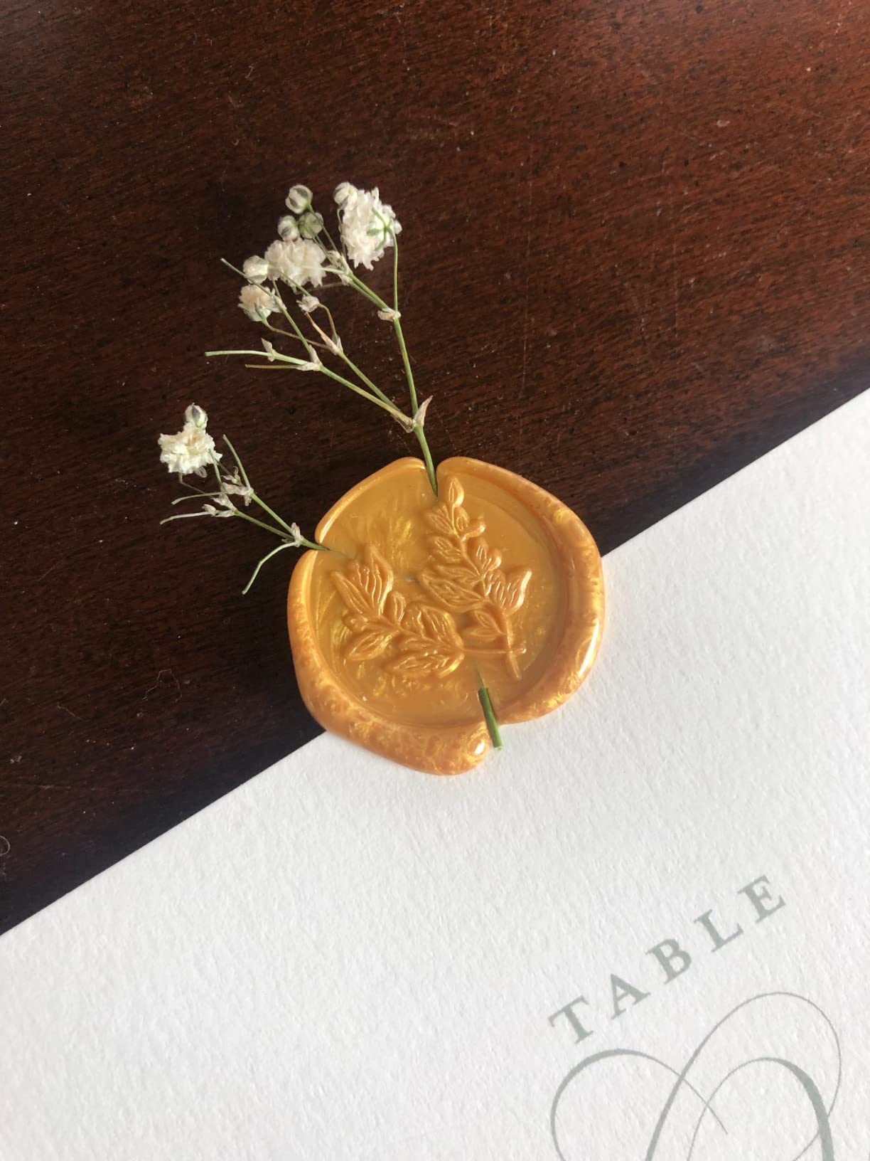 Yoption Antique Gold Sealing Wax Beads Kit for Wax Seal Stamp, 150 Pcs | Includes Spoon and Candles for Christmas Card, Envelope, Wedding Invitation, Wine Package, Gift Wrapping, Snail Mail customer photo 2