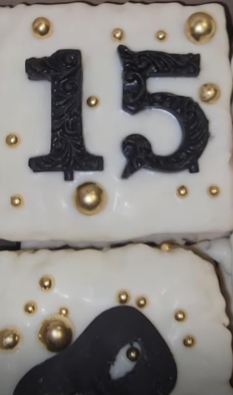 Number Molds, AIMEIKI 2 Pack 3D Silicone Number 0-9 Embossed Fondant Chocolate Baking Molds for Decorating Birthday Cake Candy Chocolate DIY Craft Projects customer photo 2