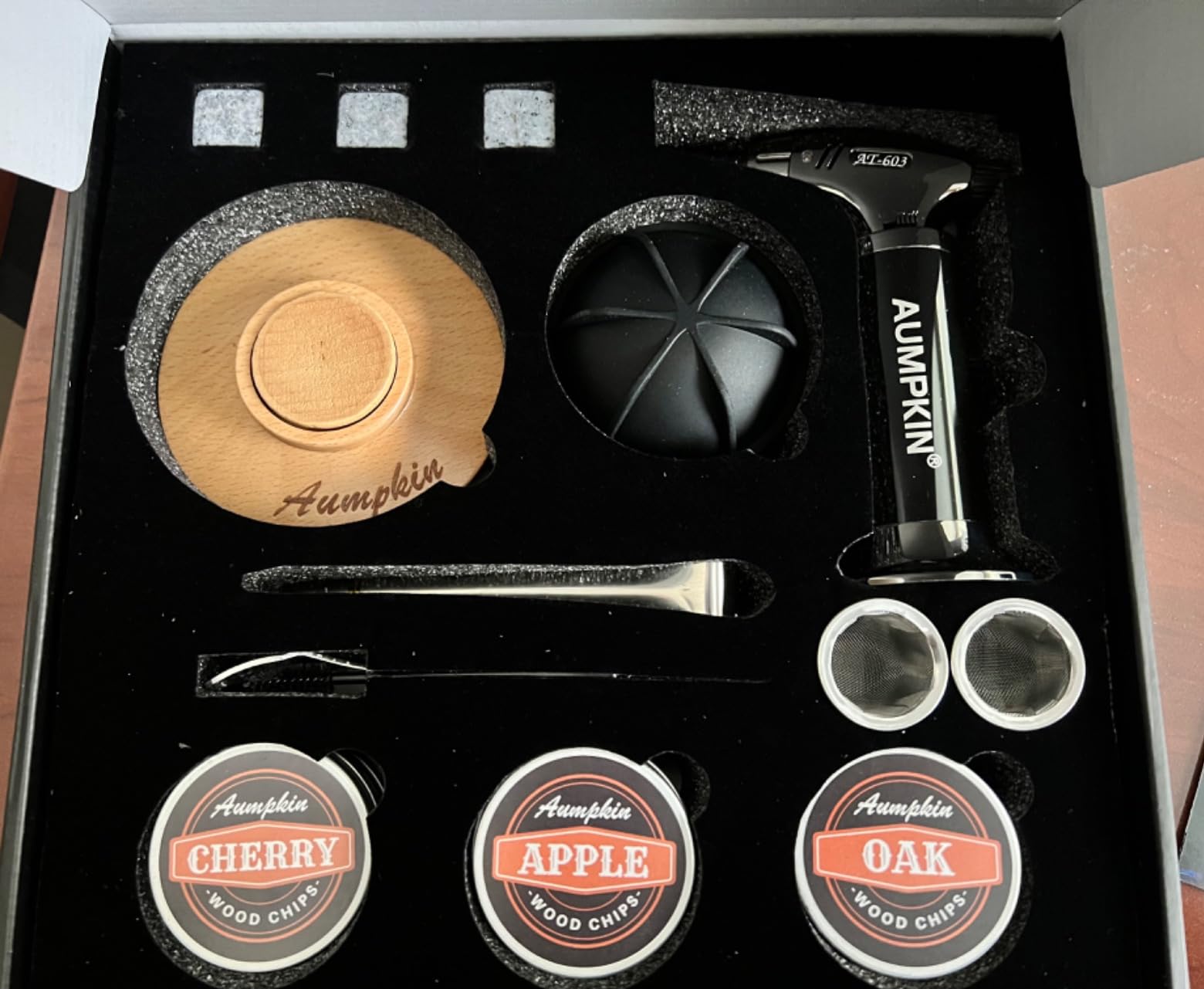 Cocktail Smoker Kit with Torch - 6 Flavors Wood Chips - Bourbon, Whiskey Smoker Infuser Kit, Old Fashioned Drink Smoker Kit, Birthday Bourbon Whiskey Gifts for Men, Dad, Husband (Without Butane) customer photo 2