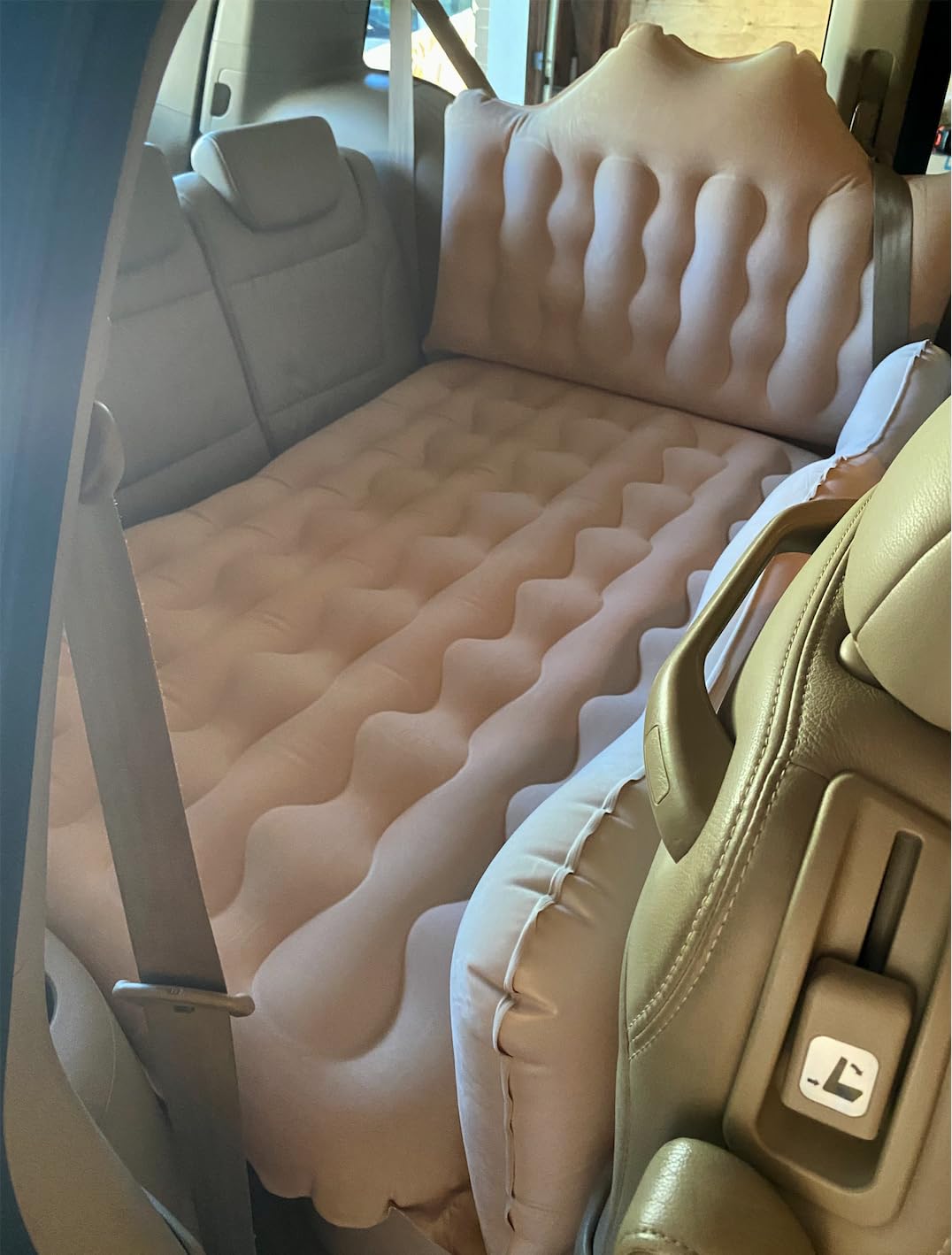 Umbrauto SUV Air Mattress for Trunk: Upgraded Car Camping Mattress with Flocked Surface and Extra Thick Bottom, Van Sleeping Bed for Back Seat with Pump, Nozzle, Repair Patch, Carry Bag customer photo 2