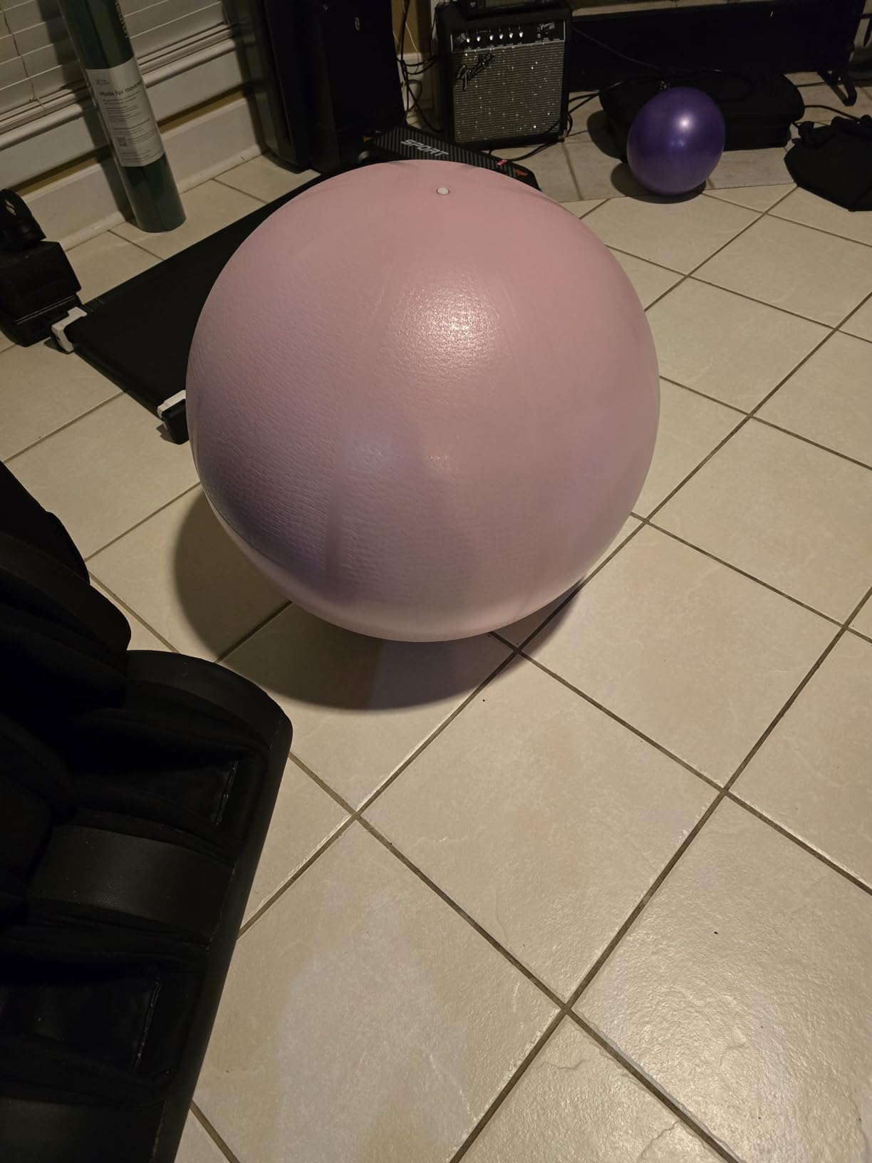 YOTTOY Anti-Burst Exercise Ball for Working Out, Yoga & Pregnancy, Extra Thick Workout Ball for Physical Therapy & Fitness customer photo 2